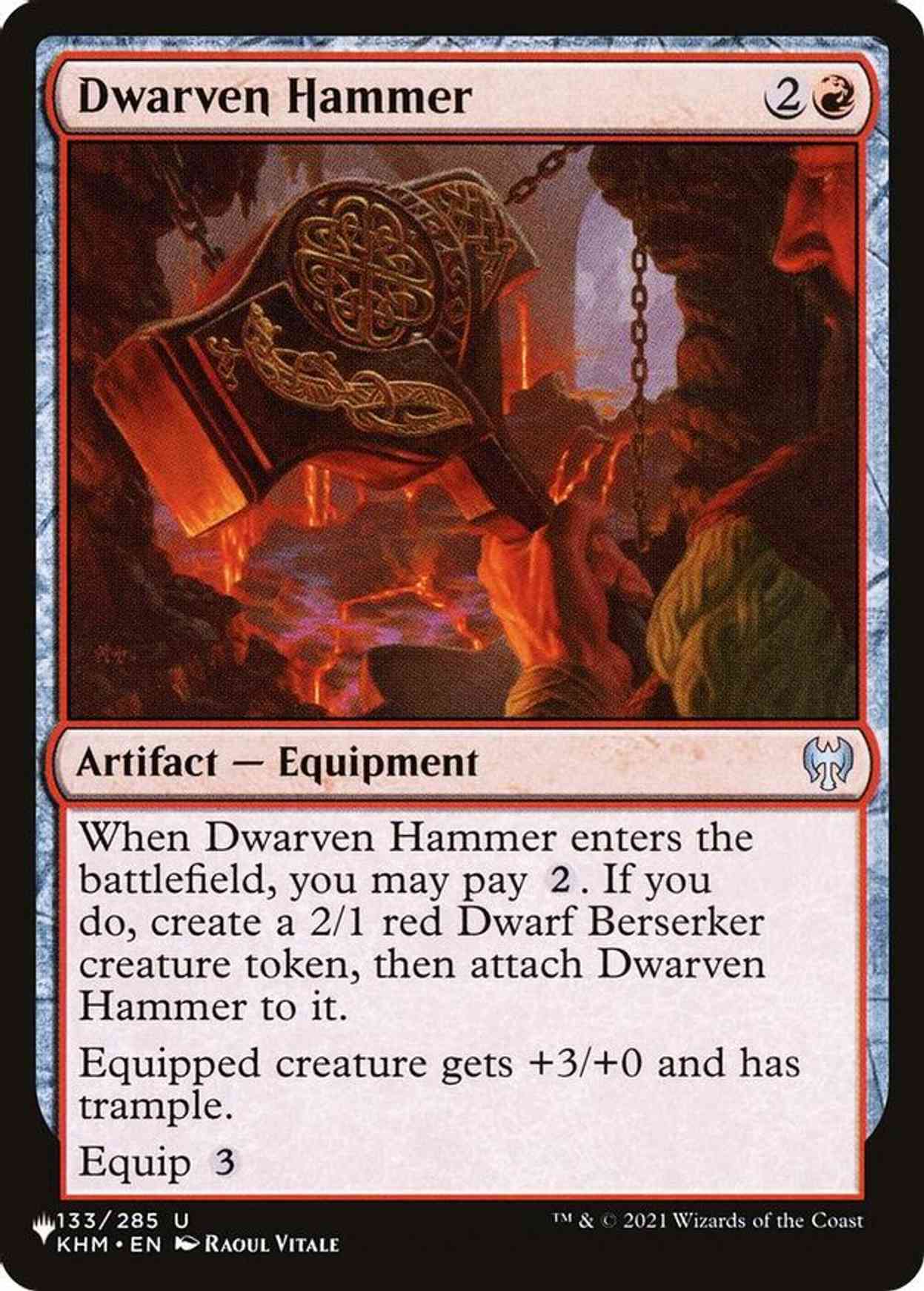 Dwarven Hammer magic card front