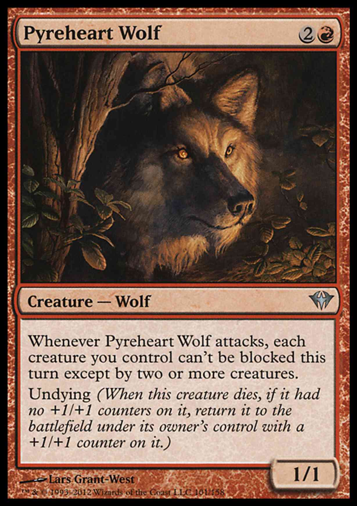 Pyreheart Wolf magic card front