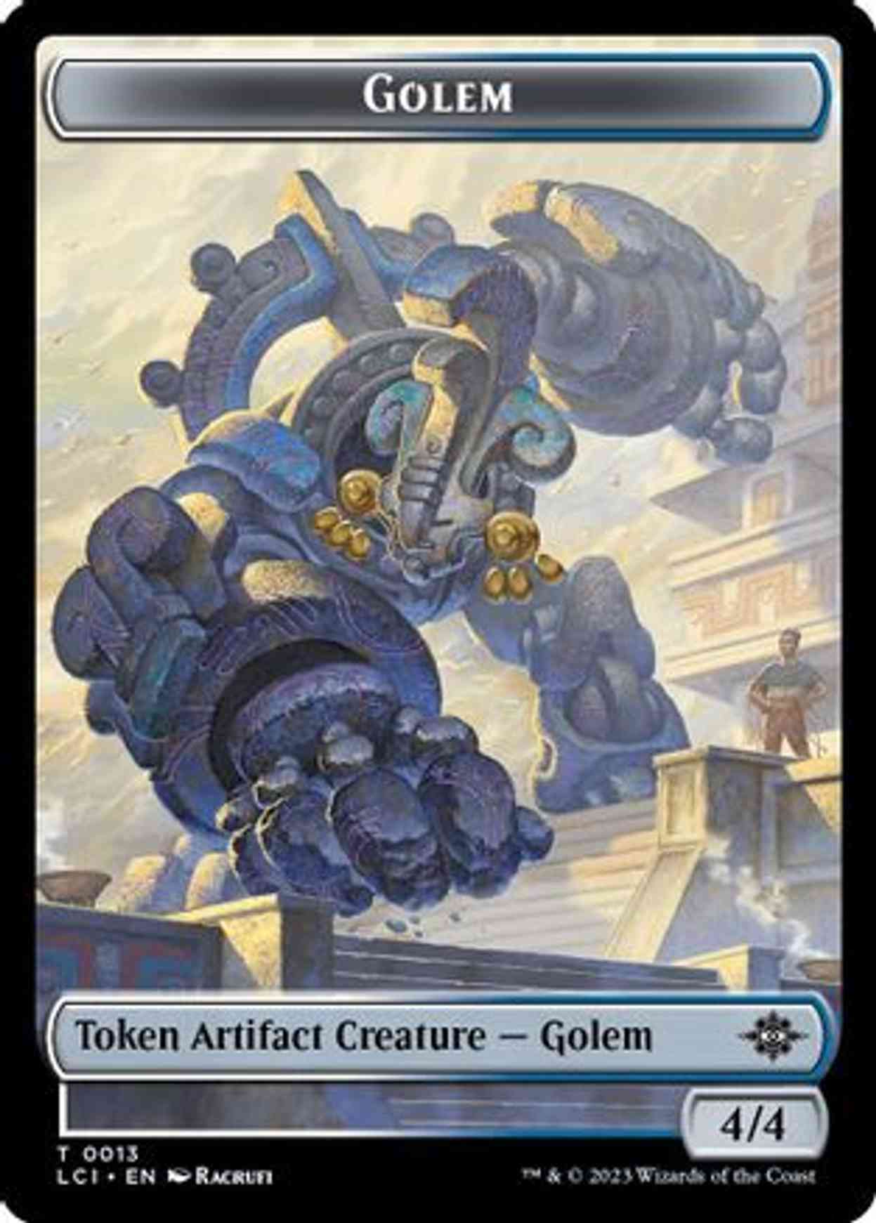 Golem Token magic card front