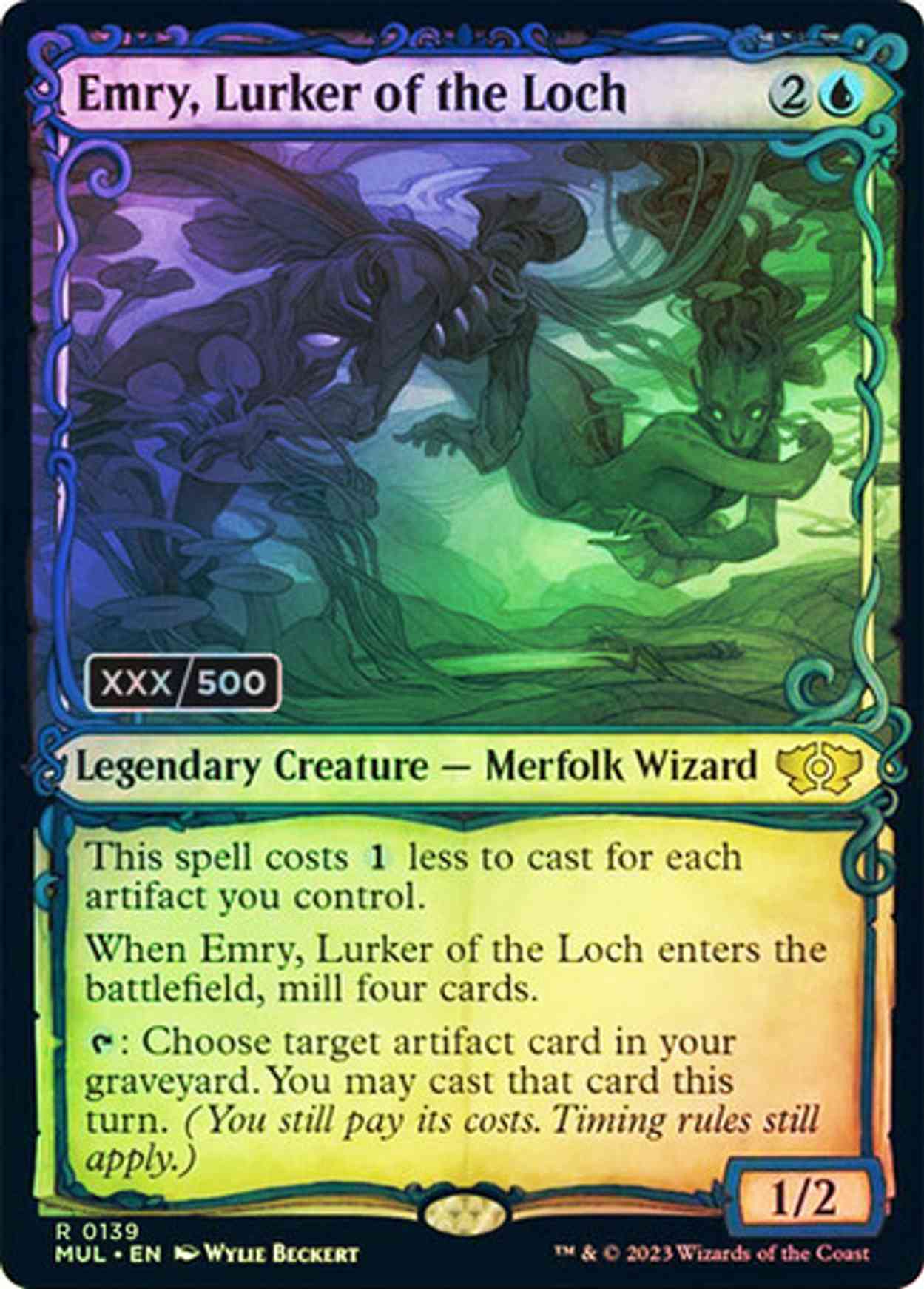 Emry, Lurker of the Loch (Serialized) magic card front