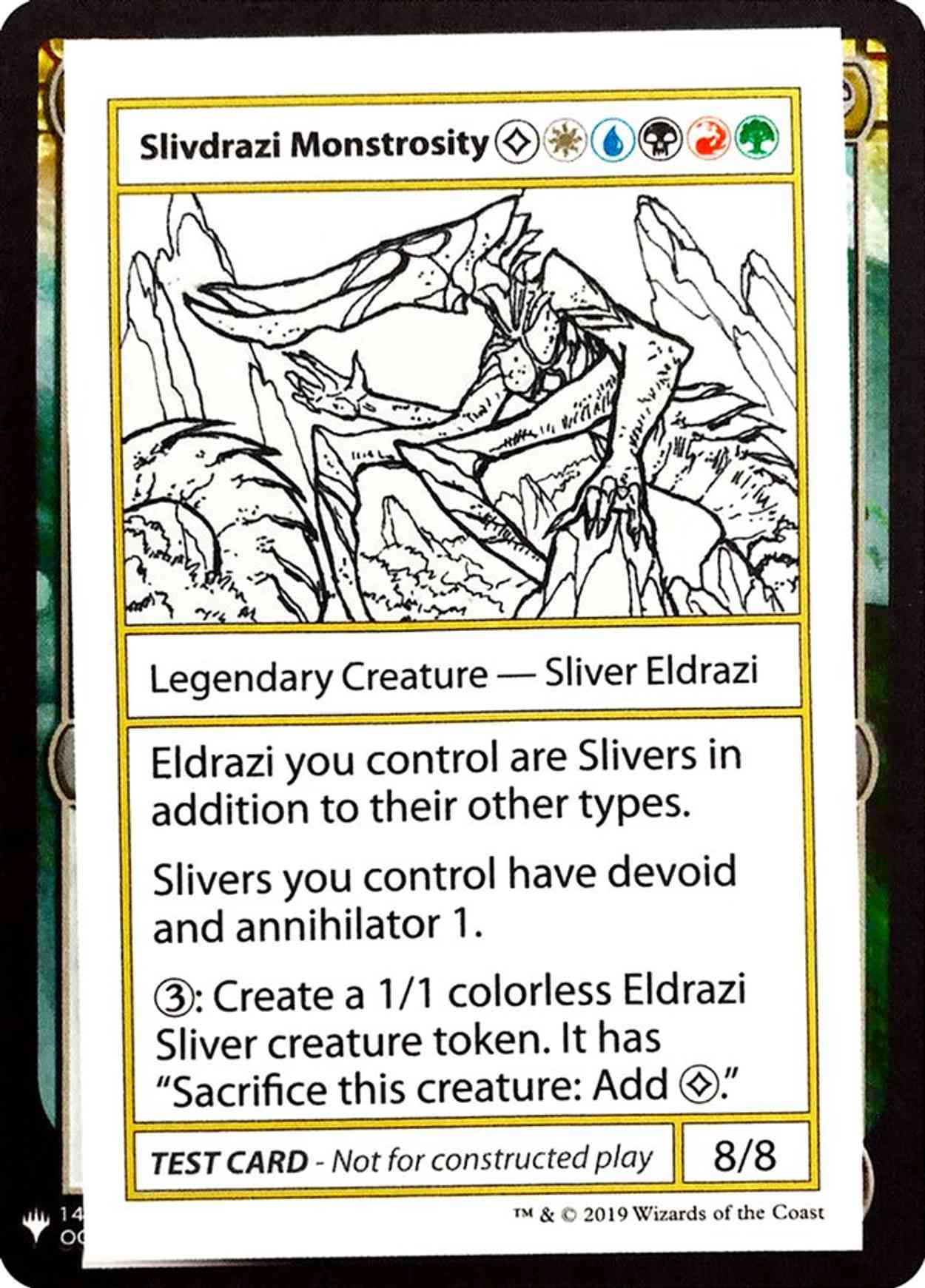 Slivdrazi Monstrosity magic card front
