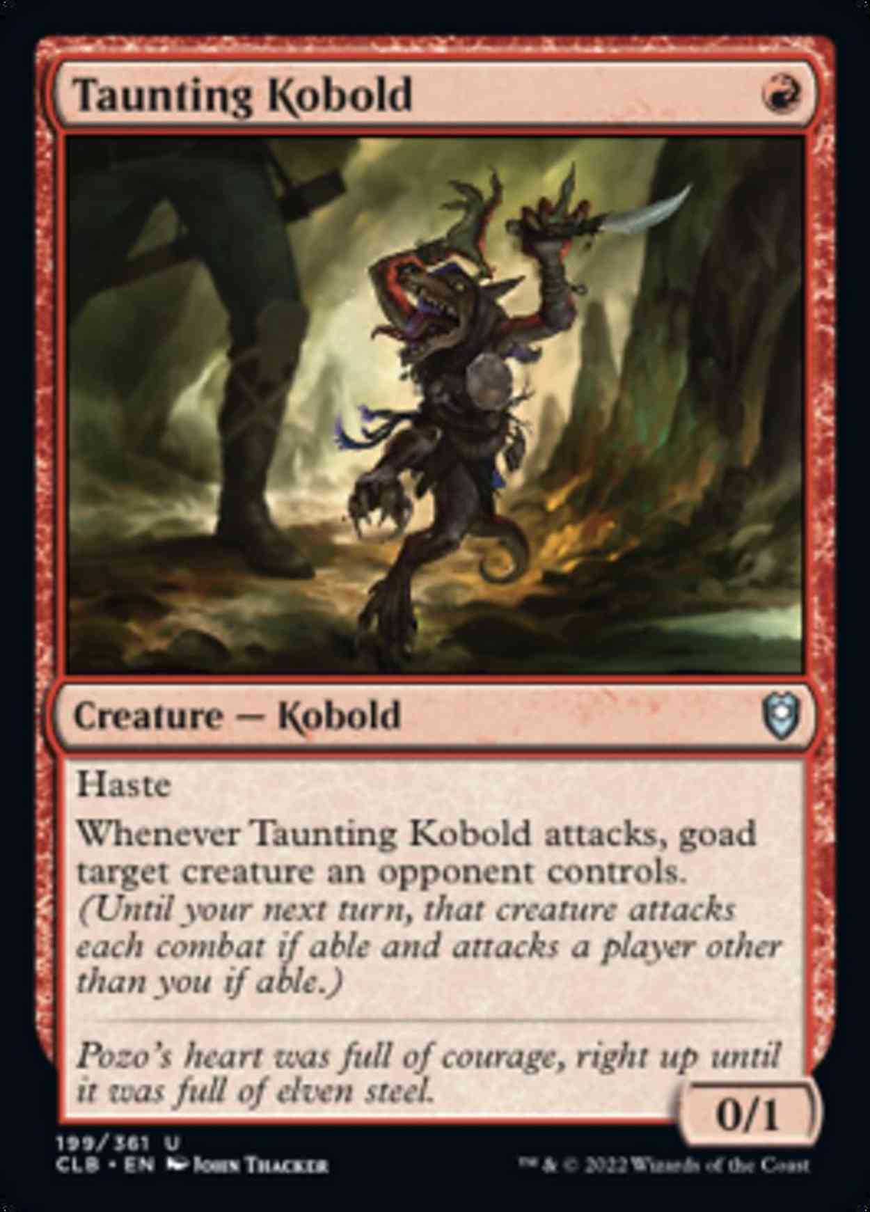Taunting Kobold magic card front