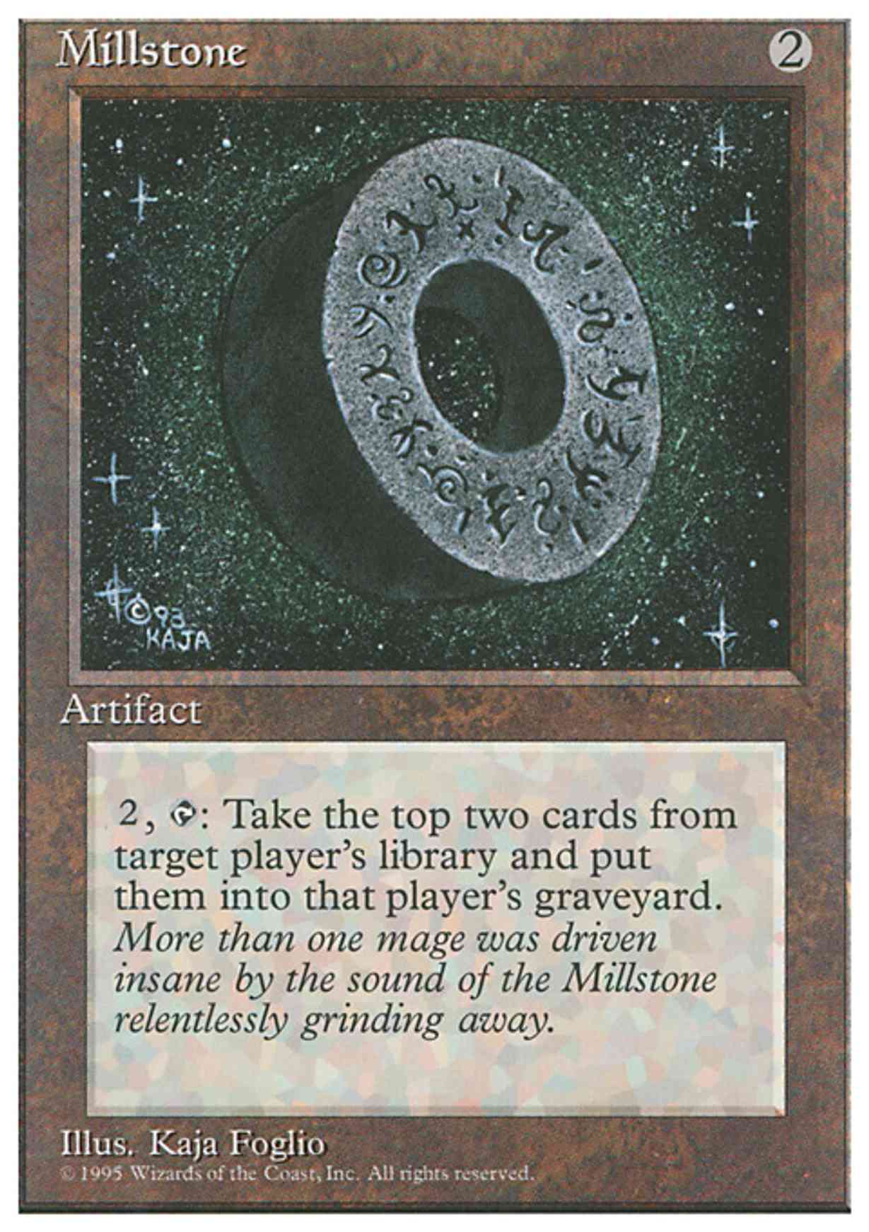 Millstone magic card front