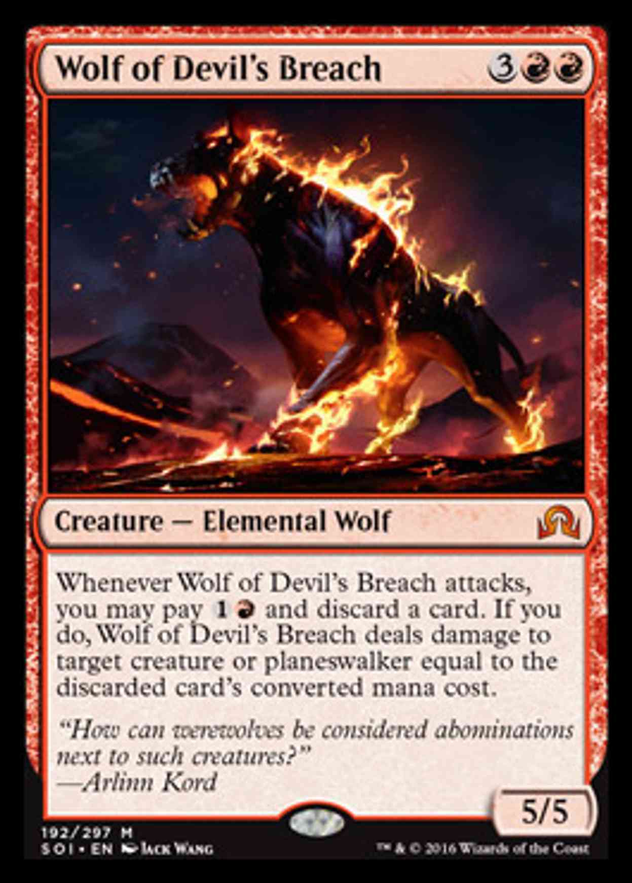 Wolf of Devil's Breach magic card front