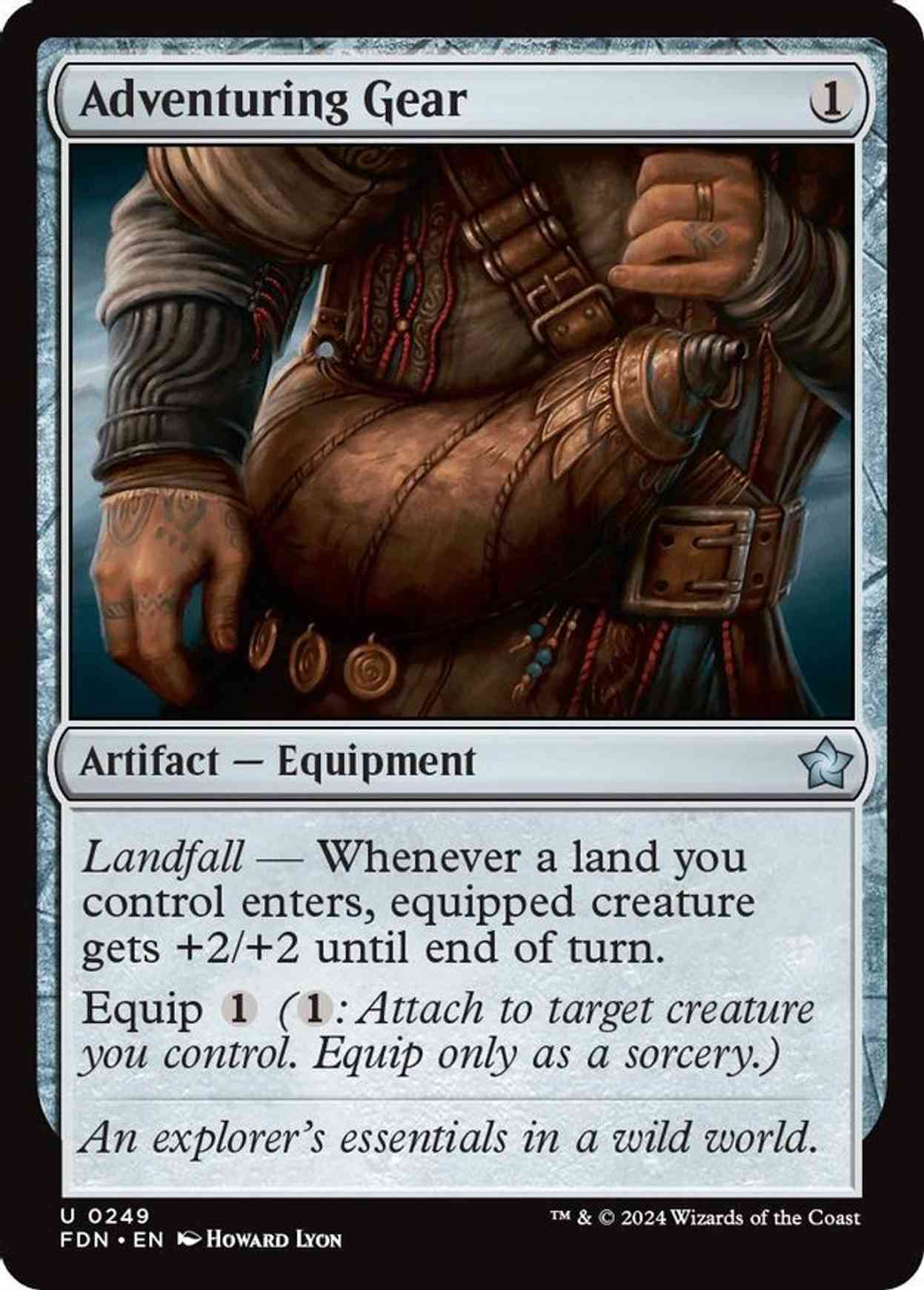 Adventuring Gear magic card front