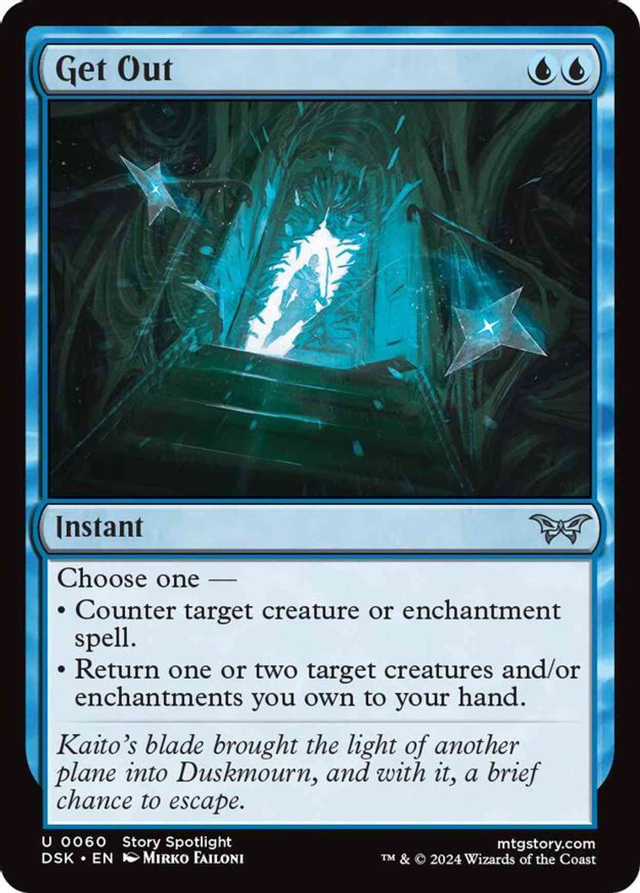 Get Out magic card front