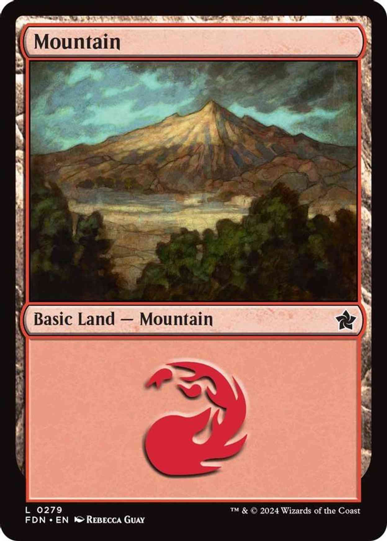 Mountain (0279) magic card front