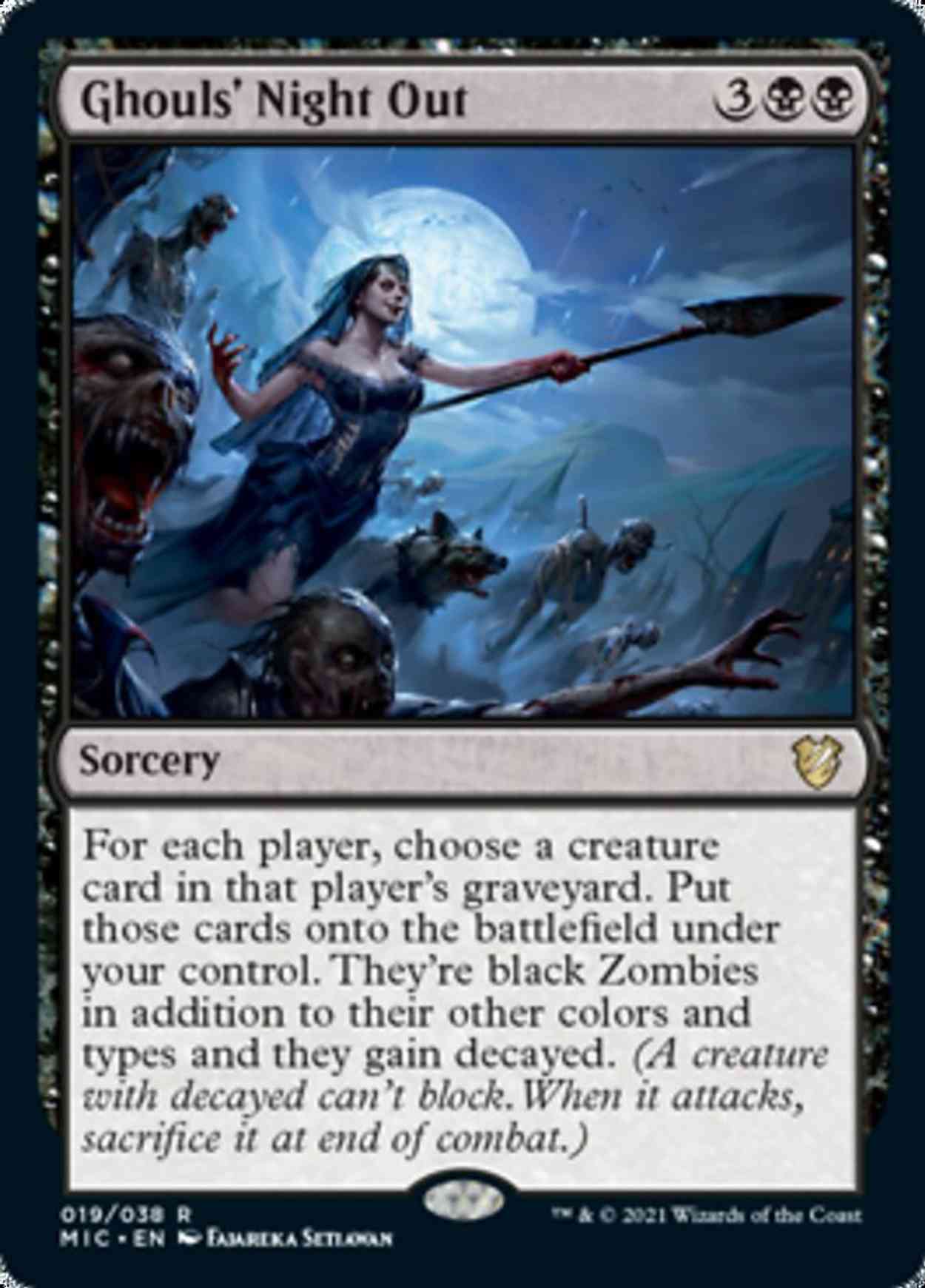 Ghouls' Night Out magic card front