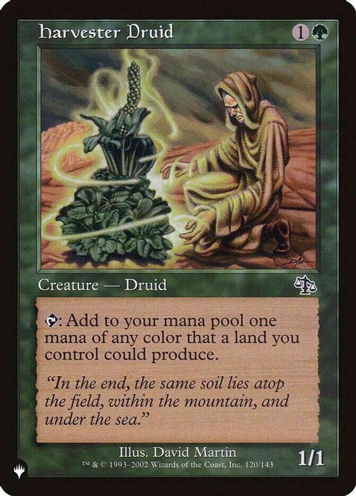 Harvester Druid magic card front