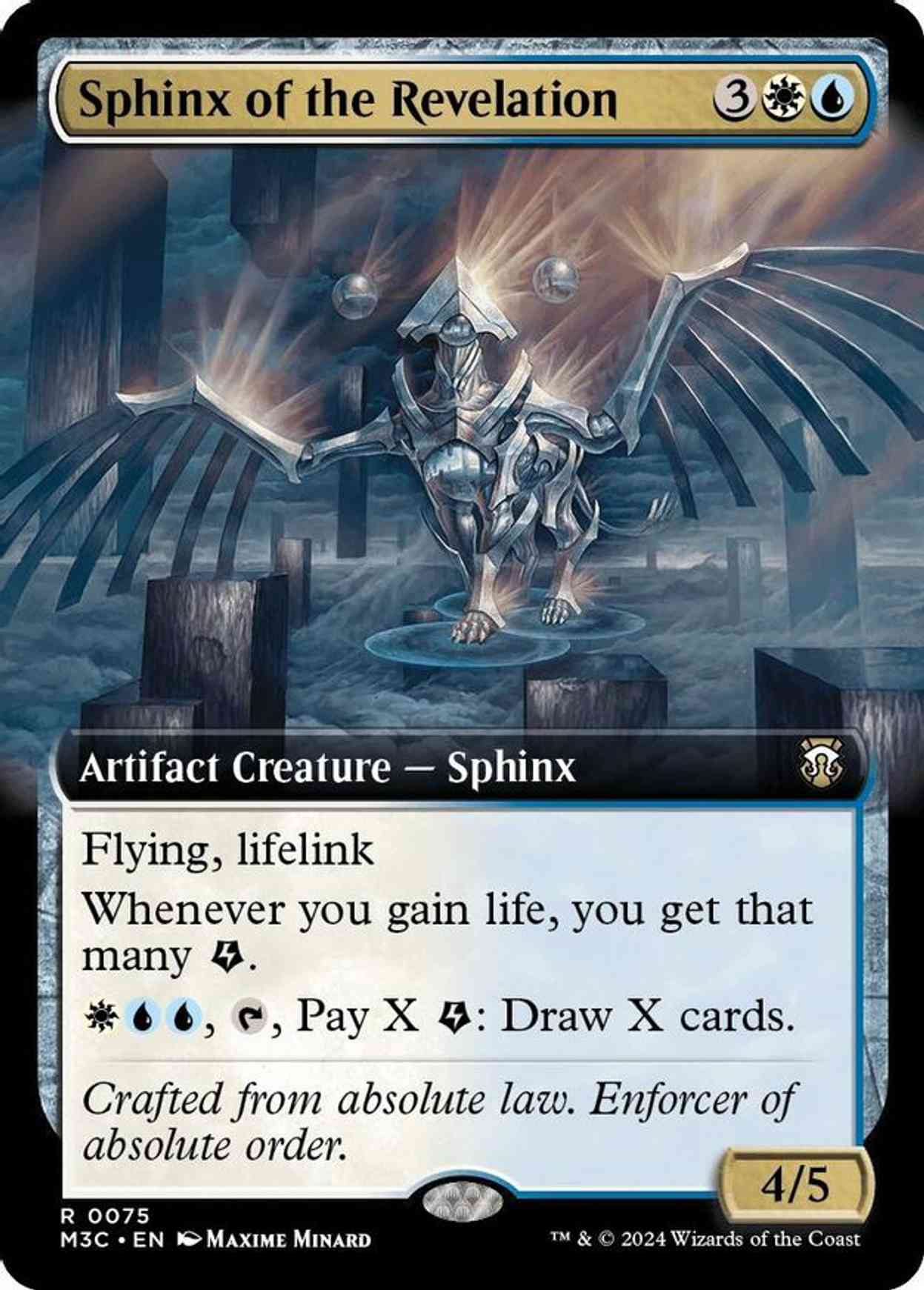 Sphinx of the Revelation (Extended Art) (Ripple Foil) magic card front