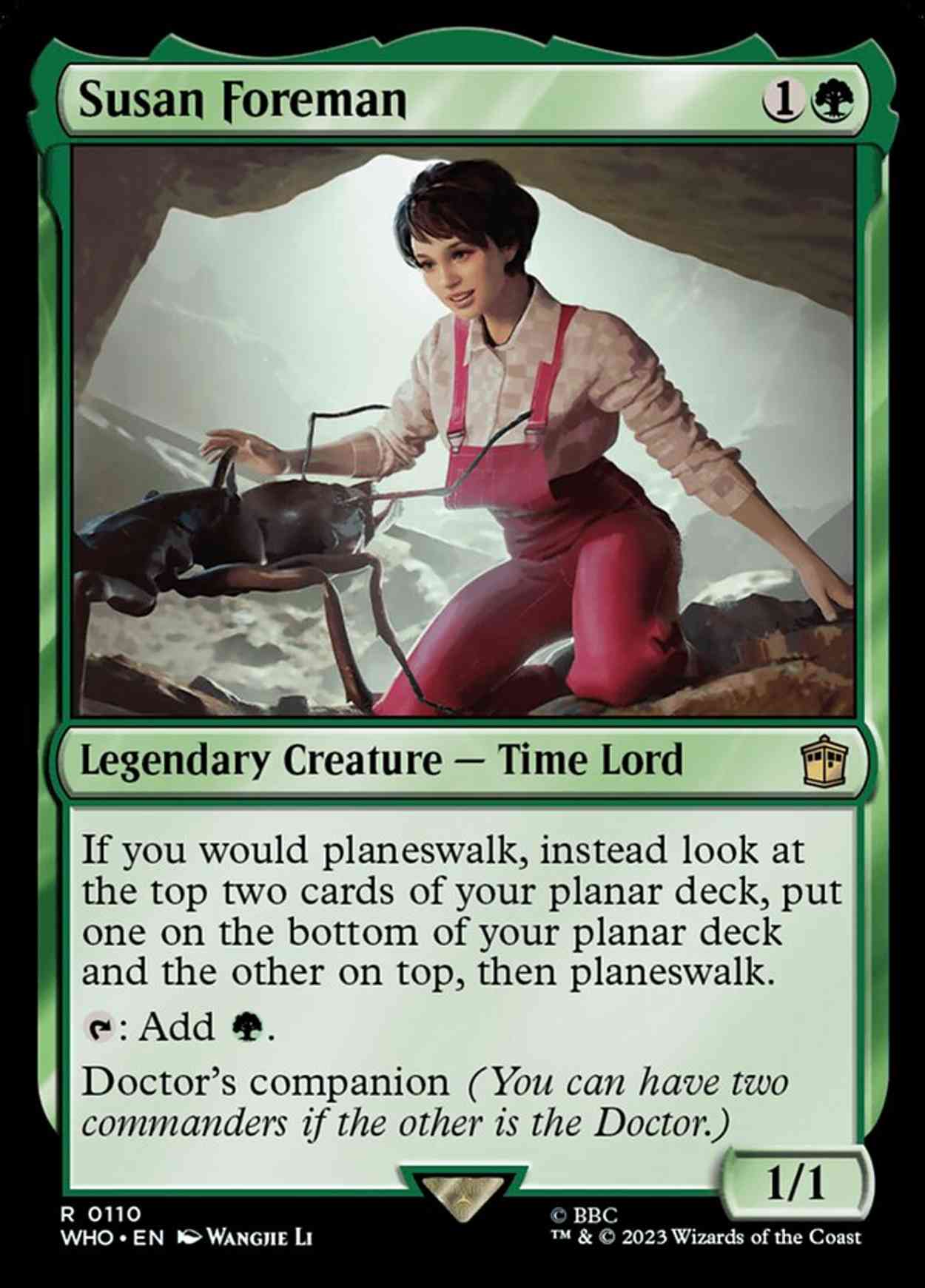 Susan Foreman magic card front