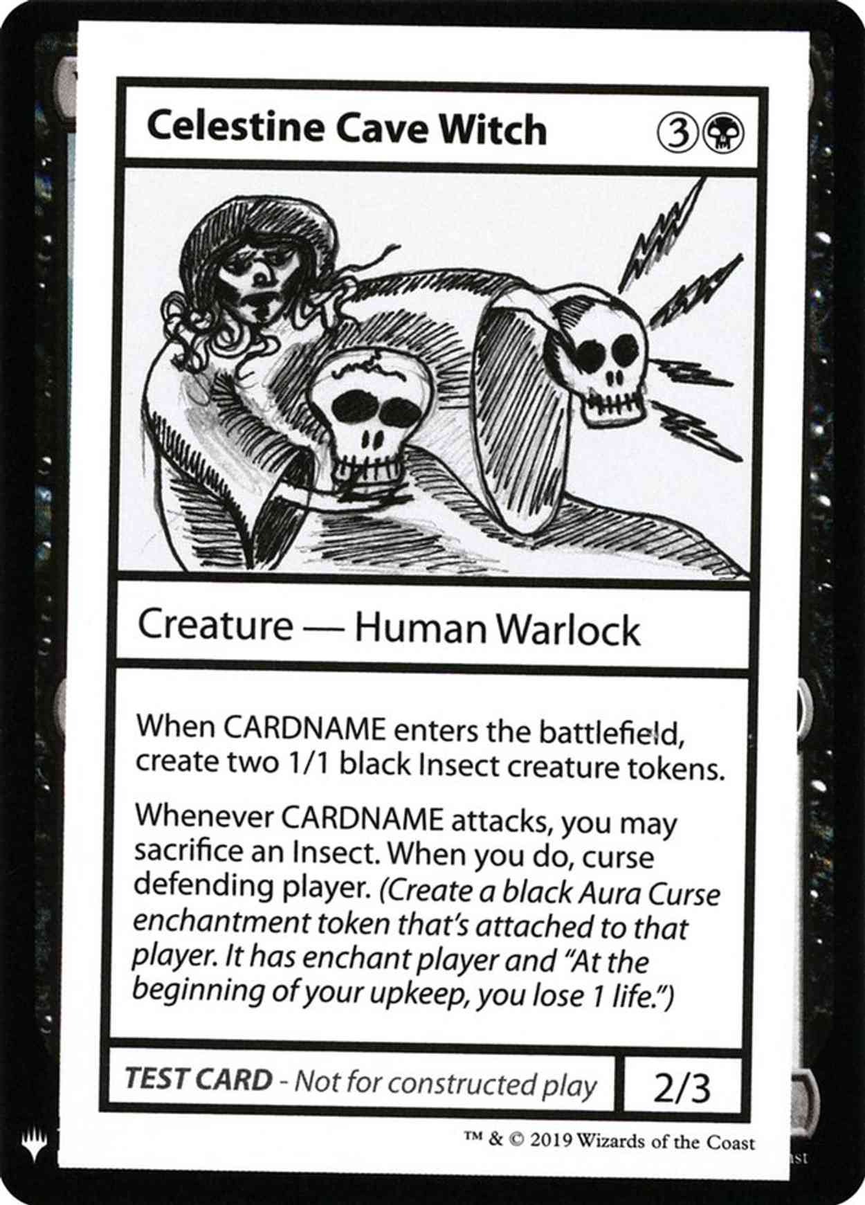 Celestine Cave Witch magic card front