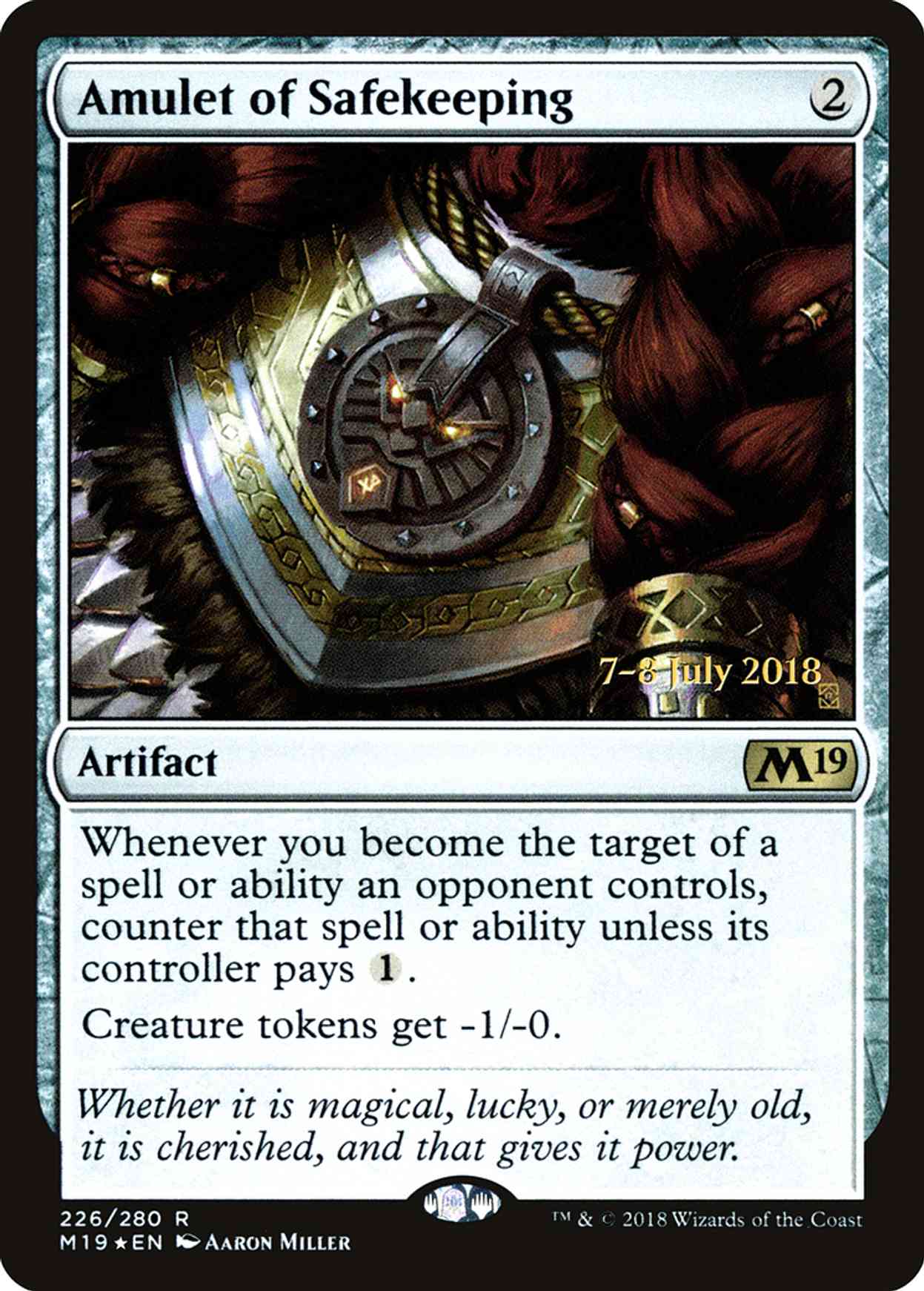 Amulet of Safekeeping magic card front