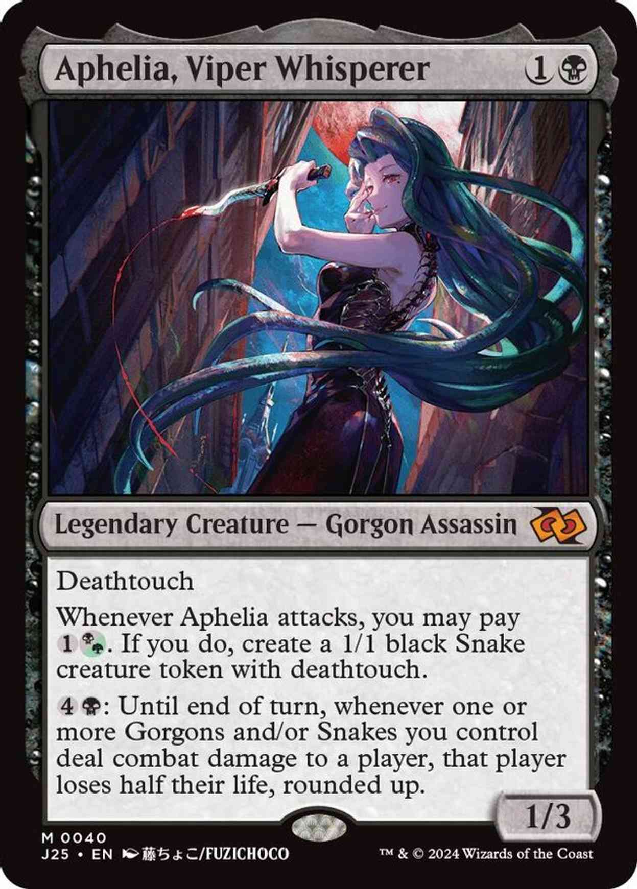 Aphelia, Viper Whisperer (Anime) magic card front