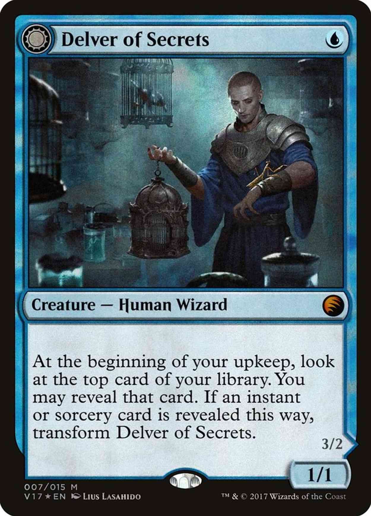 Delver of Secrets magic card front