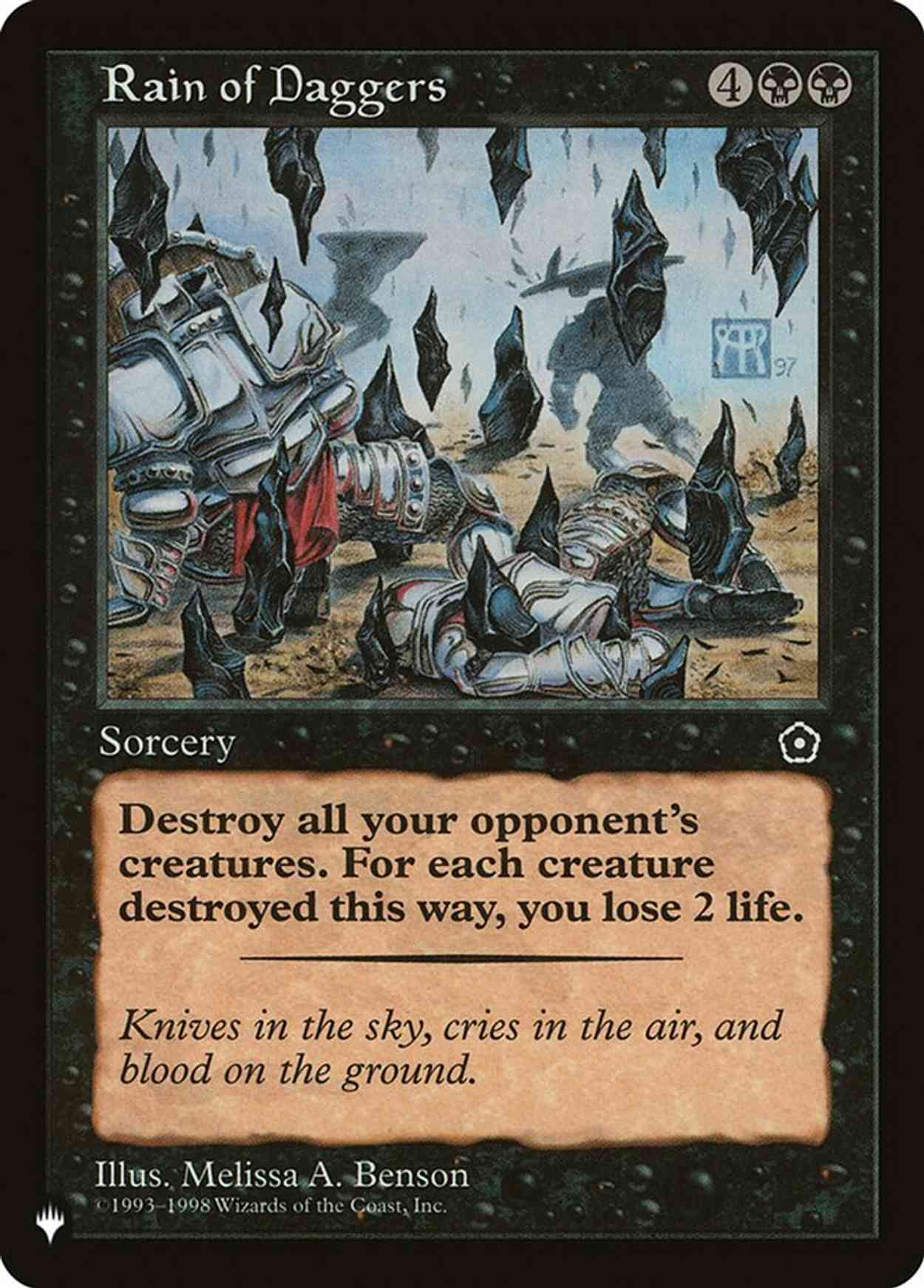 Rain of Daggers magic card front