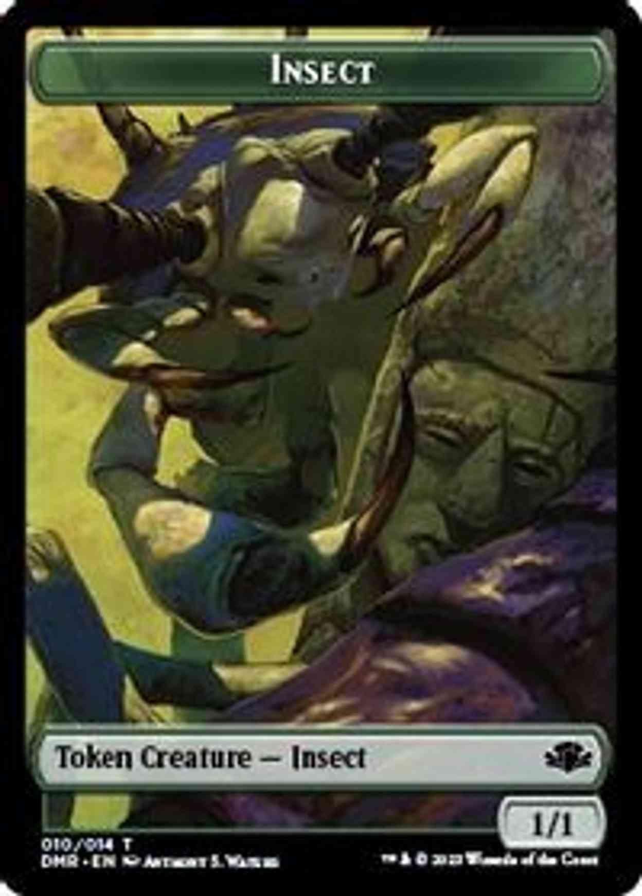 Insect // Cat (008) Double-sided Token magic card front
