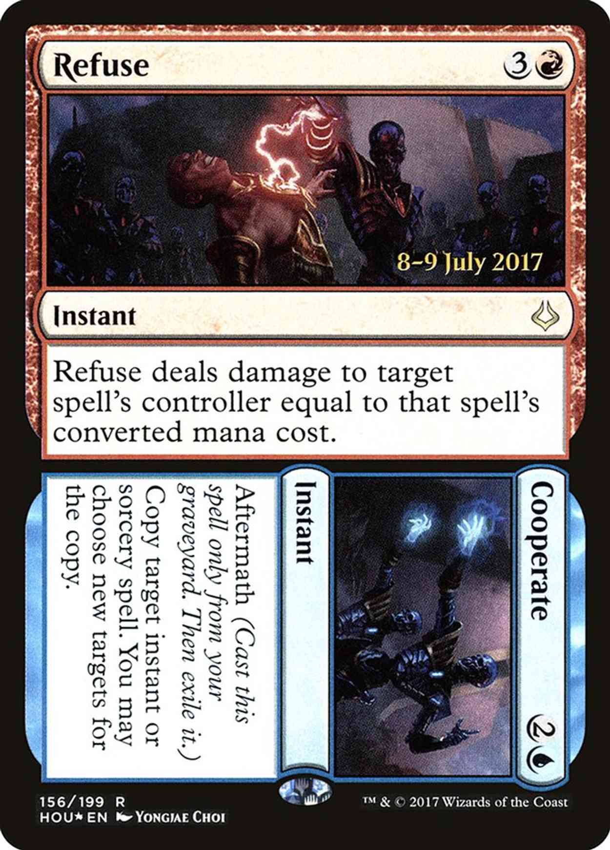 Refuse // Cooperate magic card front