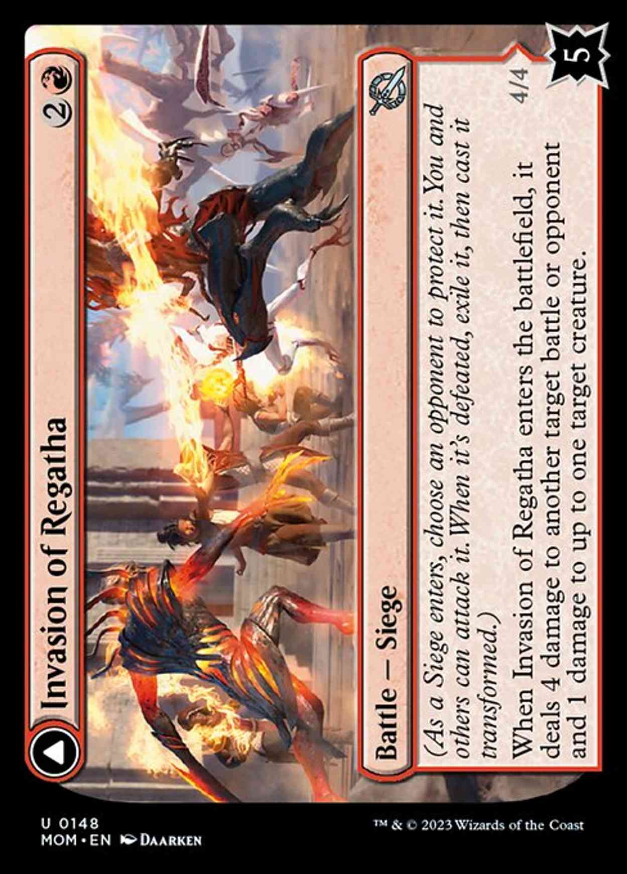 Invasion of Regatha magic card front