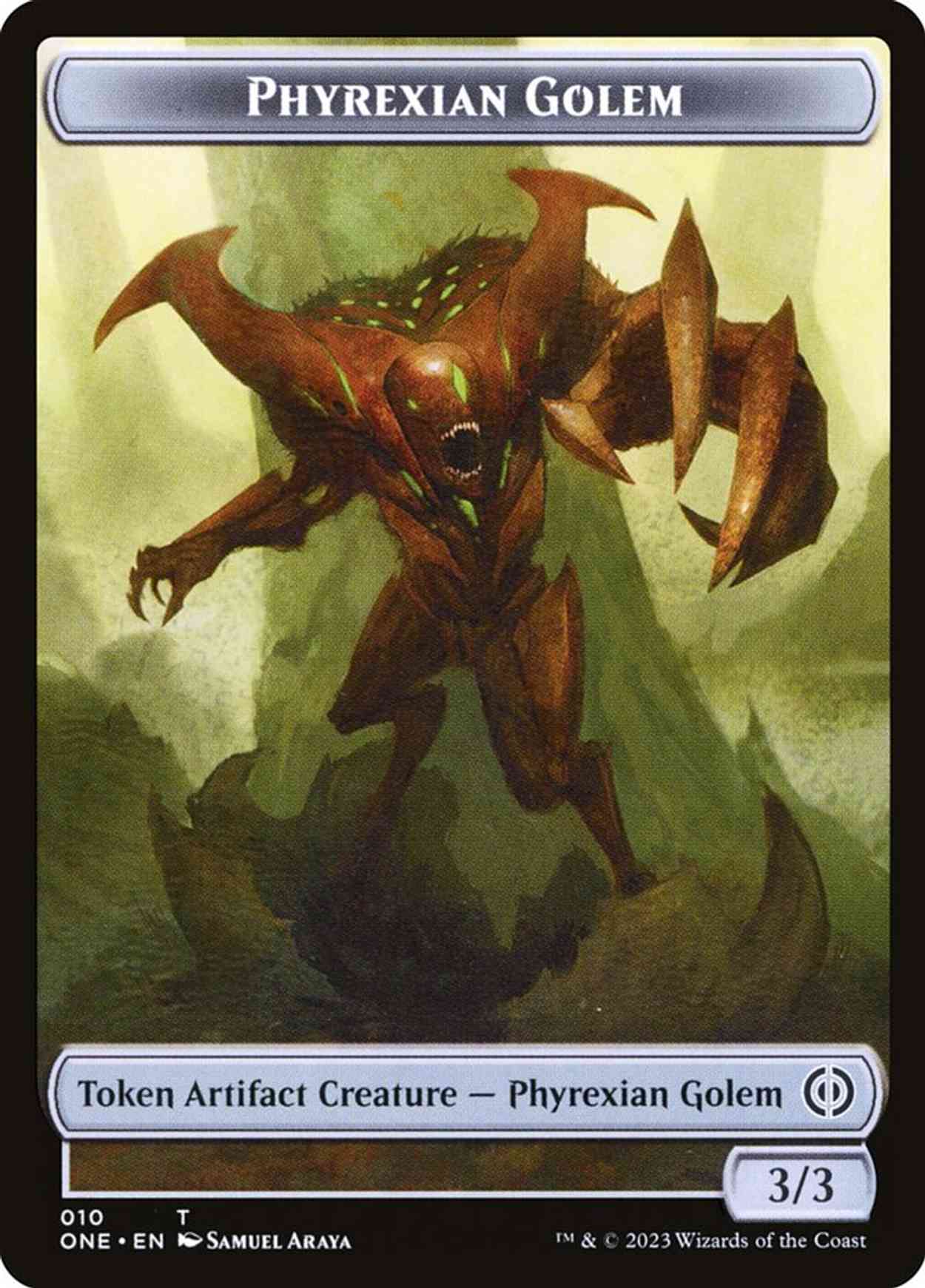 Phyrexian Golem Token magic card front
