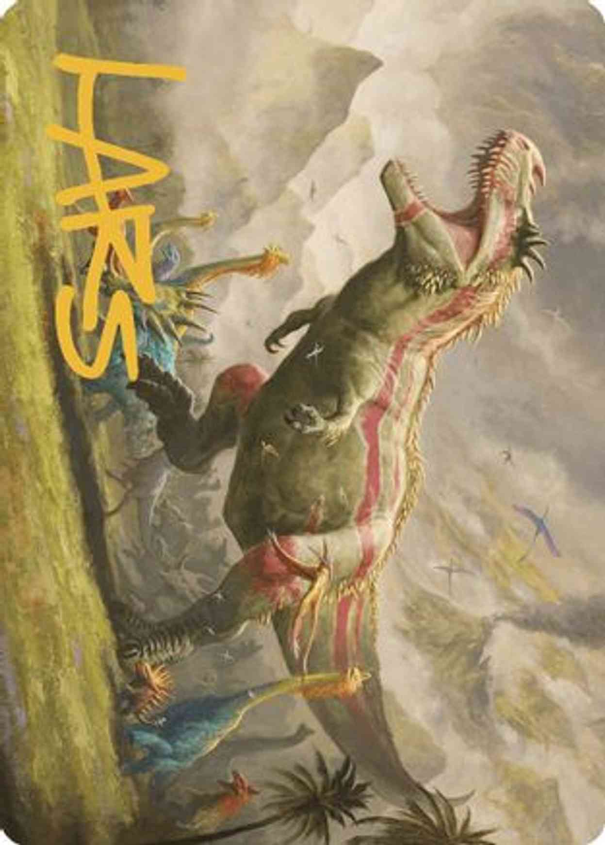 Ghalta, Stampede Tyrant Art Card (GoldStamped Signature) Price from