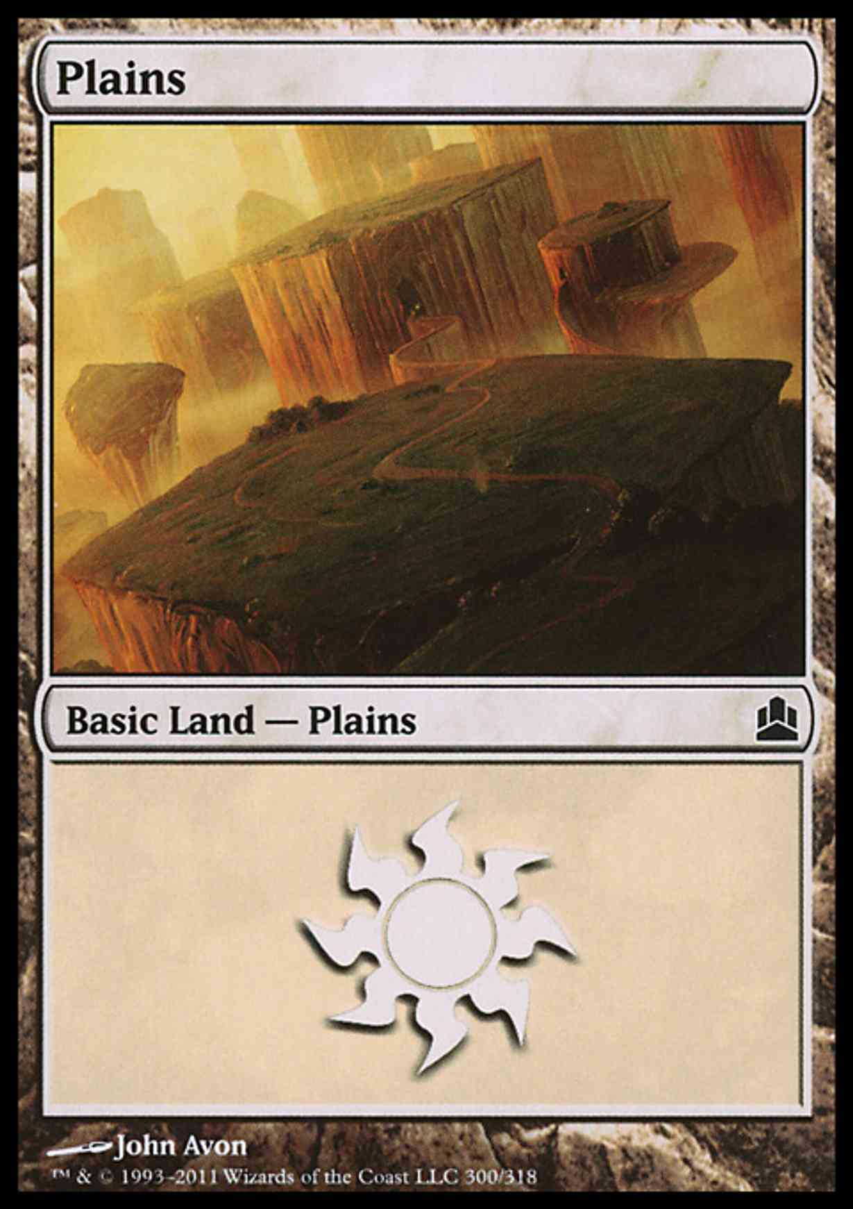 Plains (300) magic card front