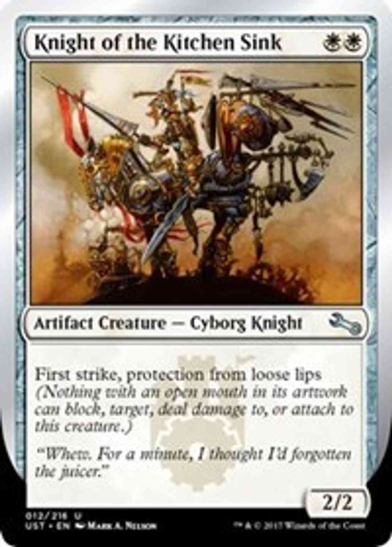 Knight of the Kitchen Sink (C) magic card front
