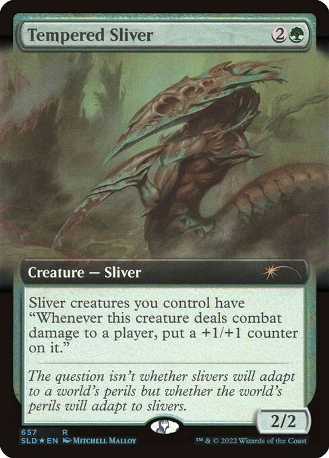 Tempered Sliver (Extended Art) magic card front
