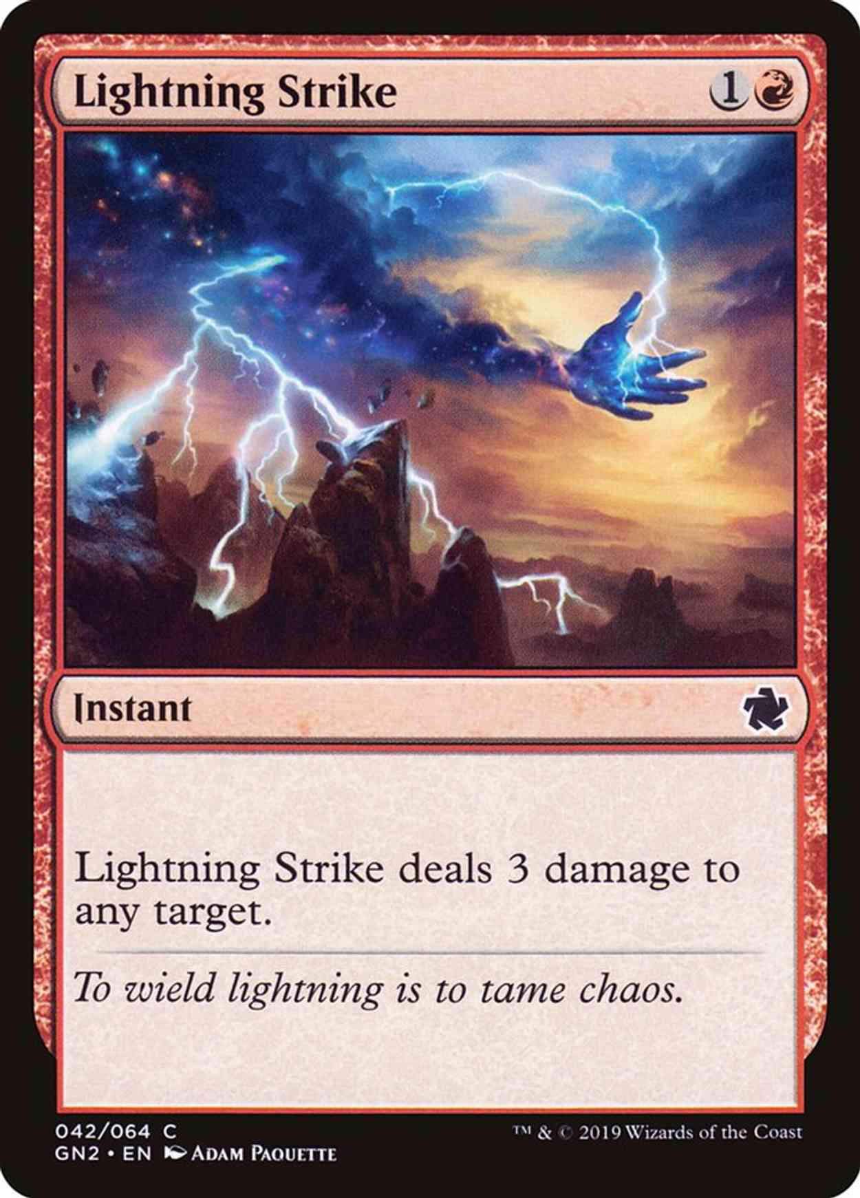 Lightning Strike magic card front
