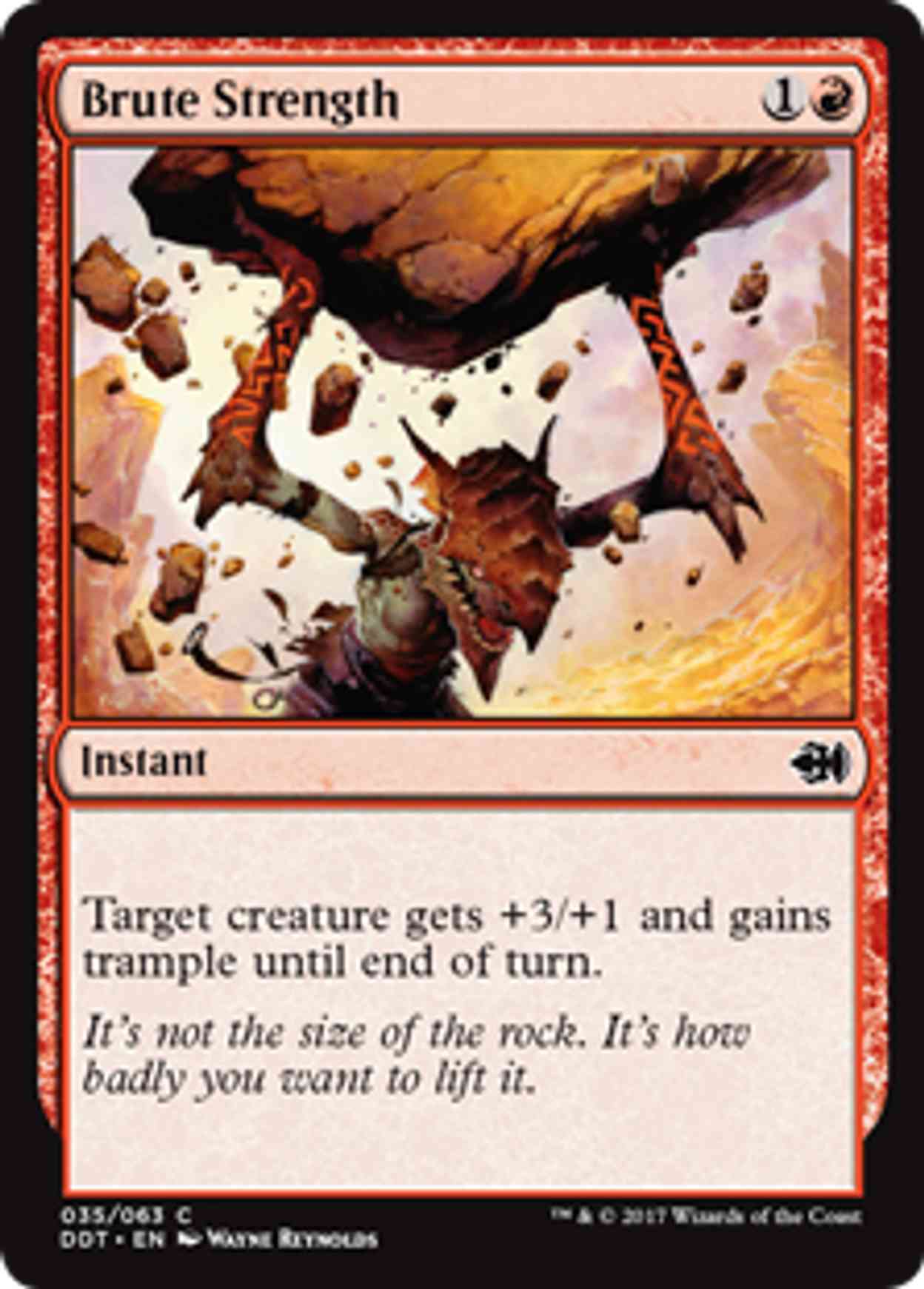 Brute Strength magic card front