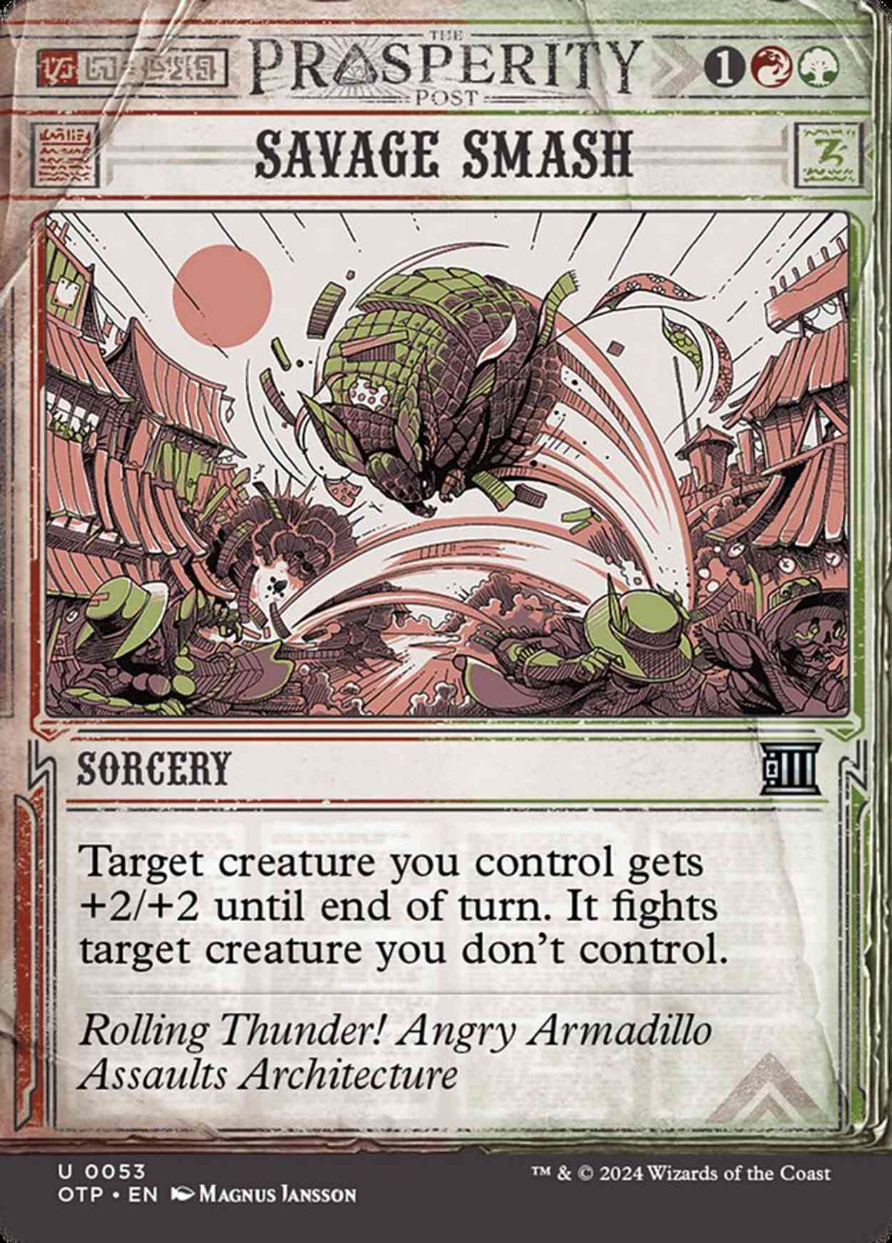 Savage Smash magic card front