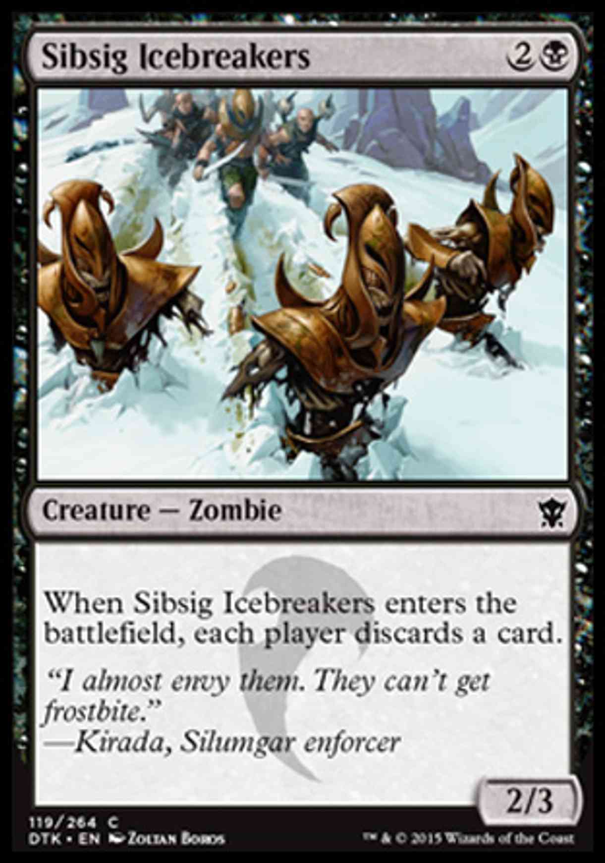 Sibsig Icebreakers magic card front