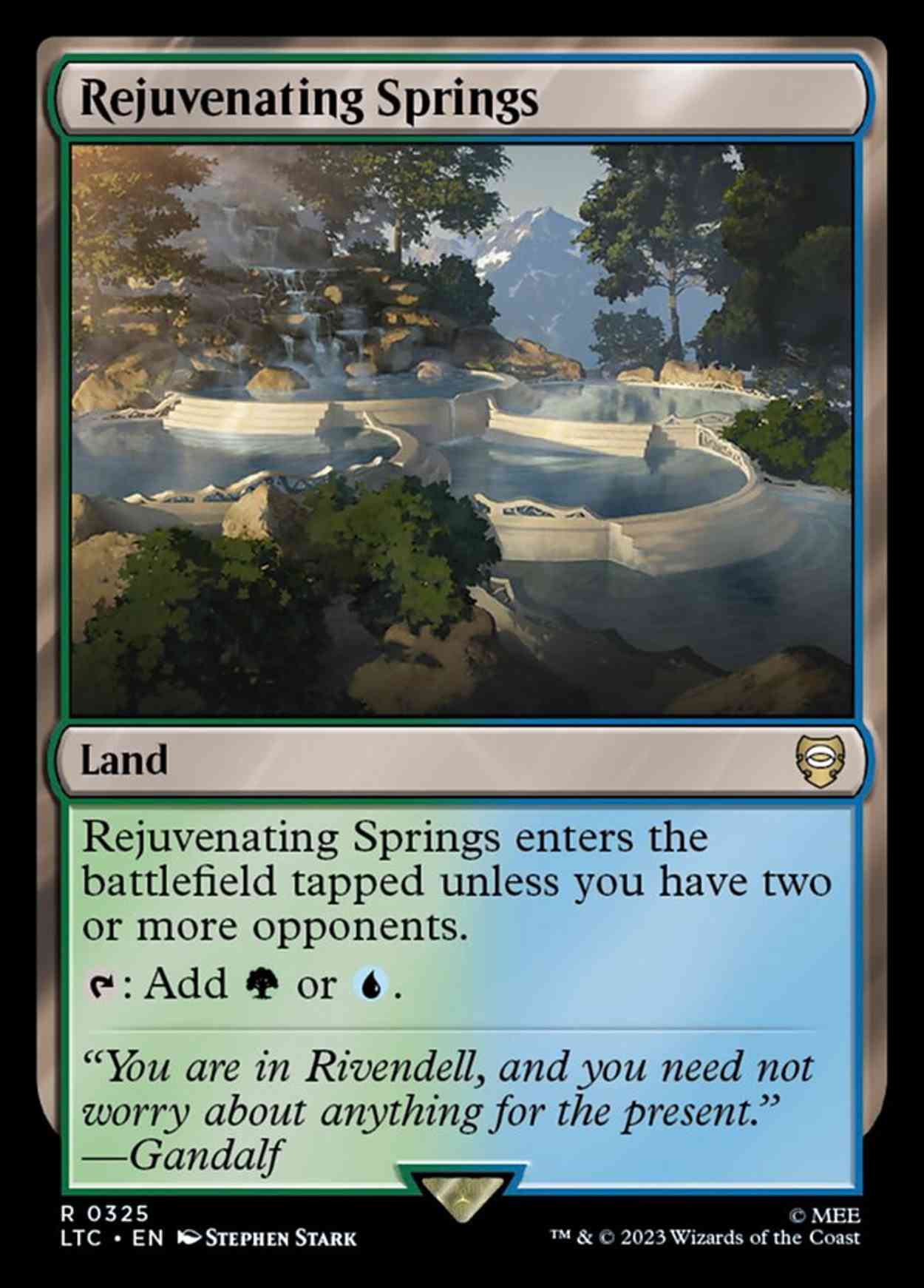 Rejuvenating Springs magic card front