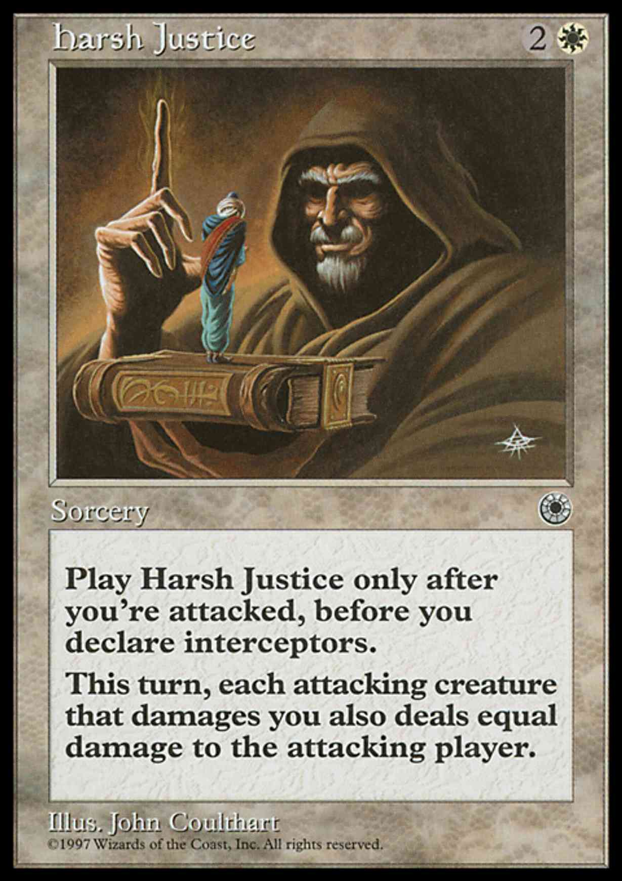 Harsh Justice magic card front
