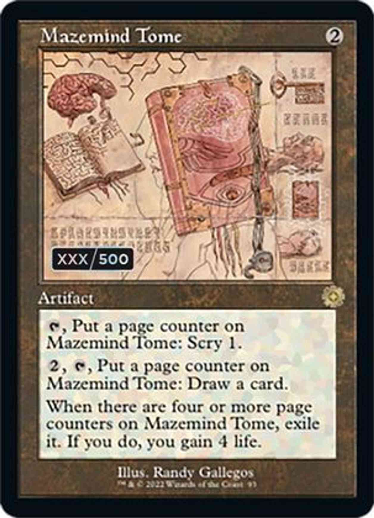Mazemind Tome (Schematic) (Serial Numbered) magic card front