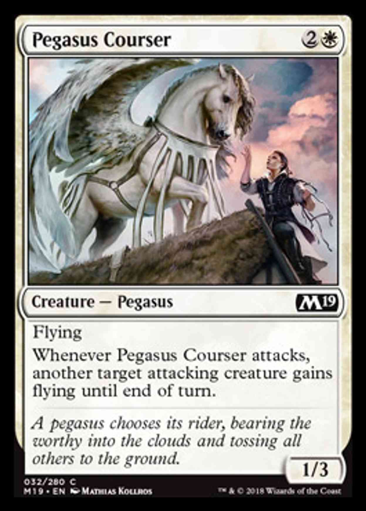 Pegasus Courser magic card front