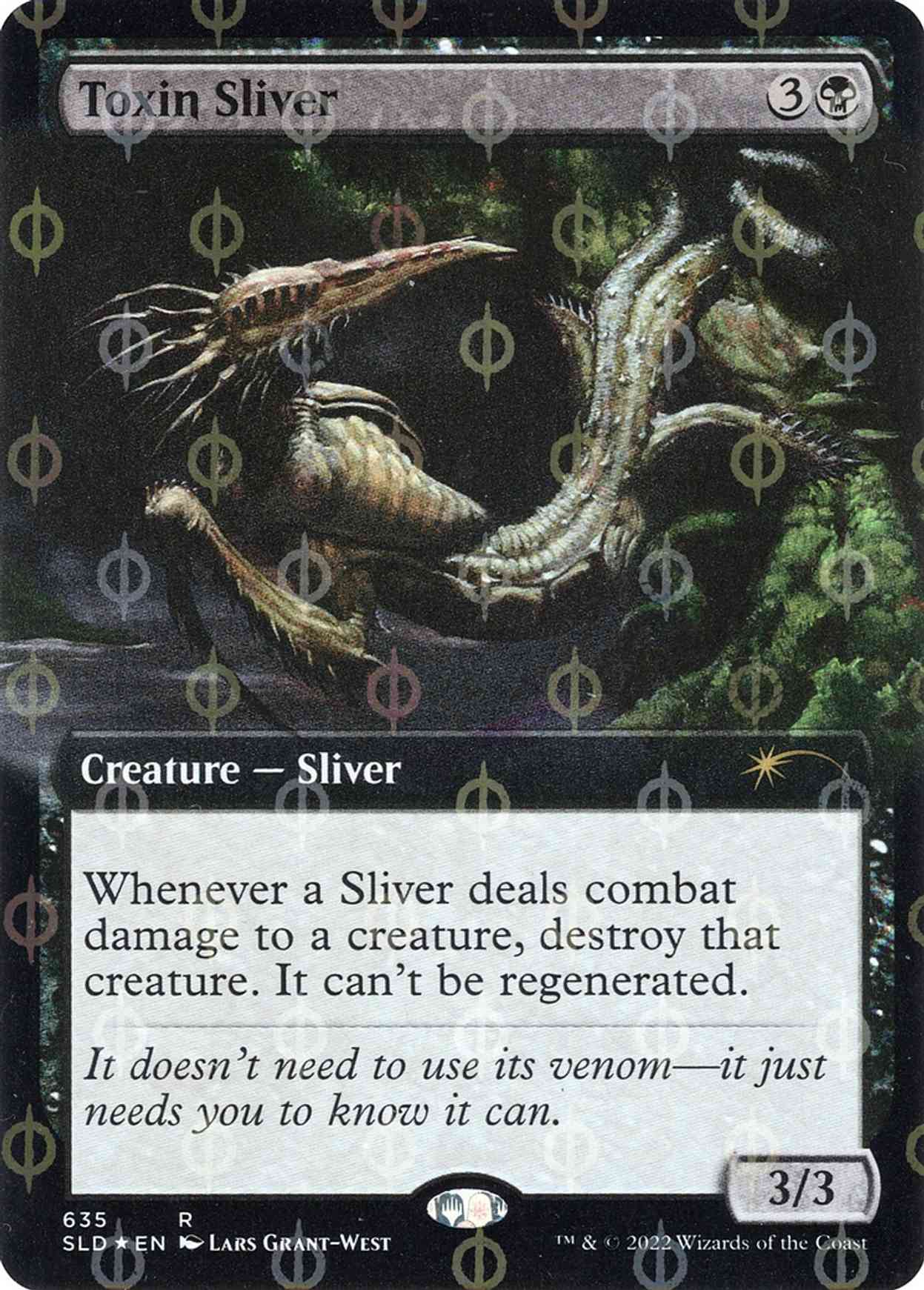 Toxin Sliver (Extended Art) (Step and Compleat) magic card front
