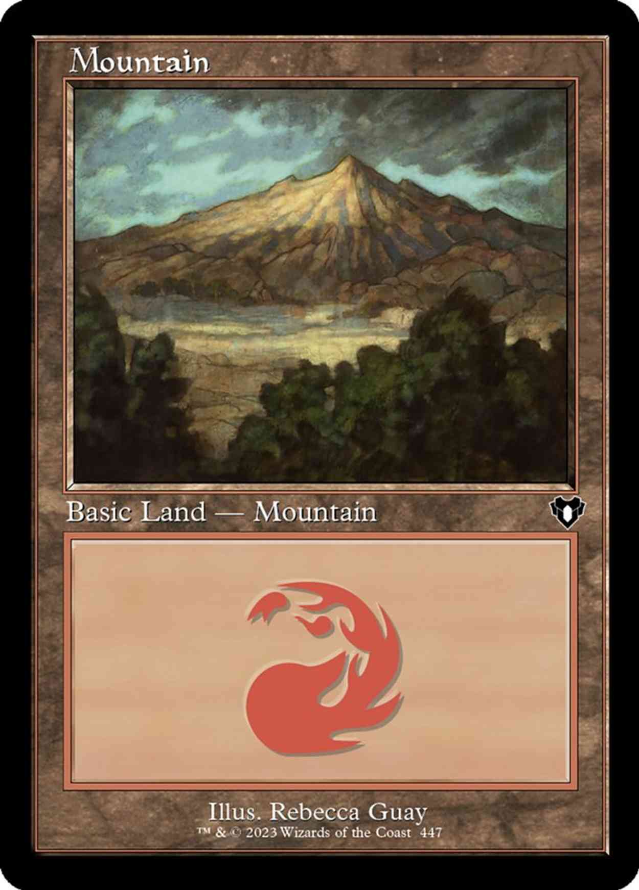 Mountain (0447) (Retro Frame) magic card front