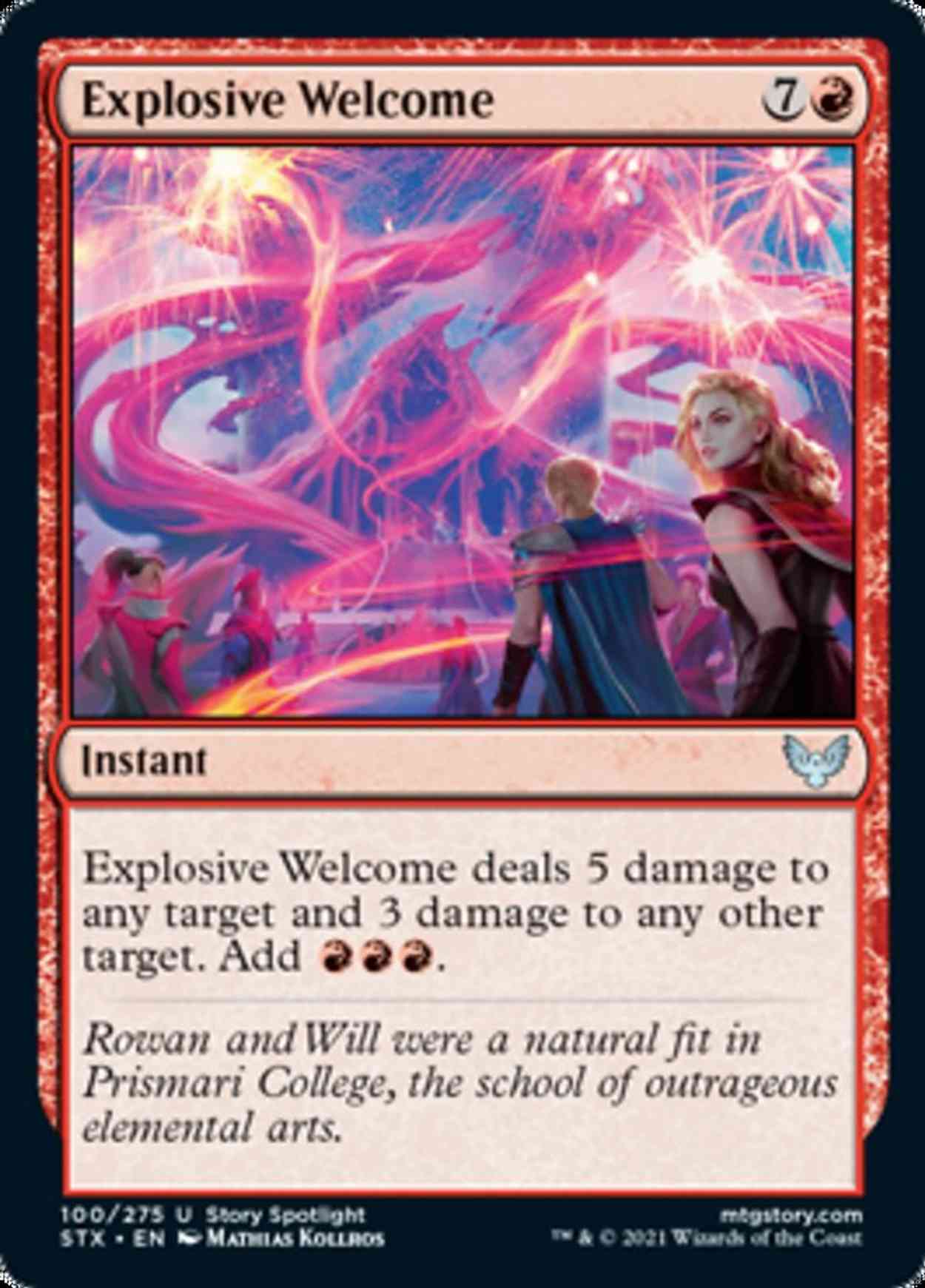 Explosive Welcome magic card front