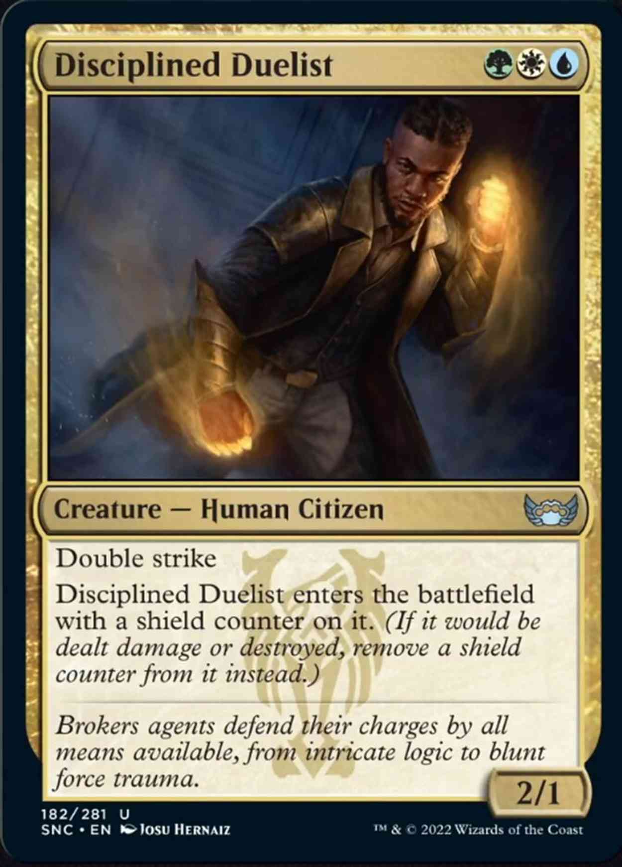 Disciplined Duelist magic card front