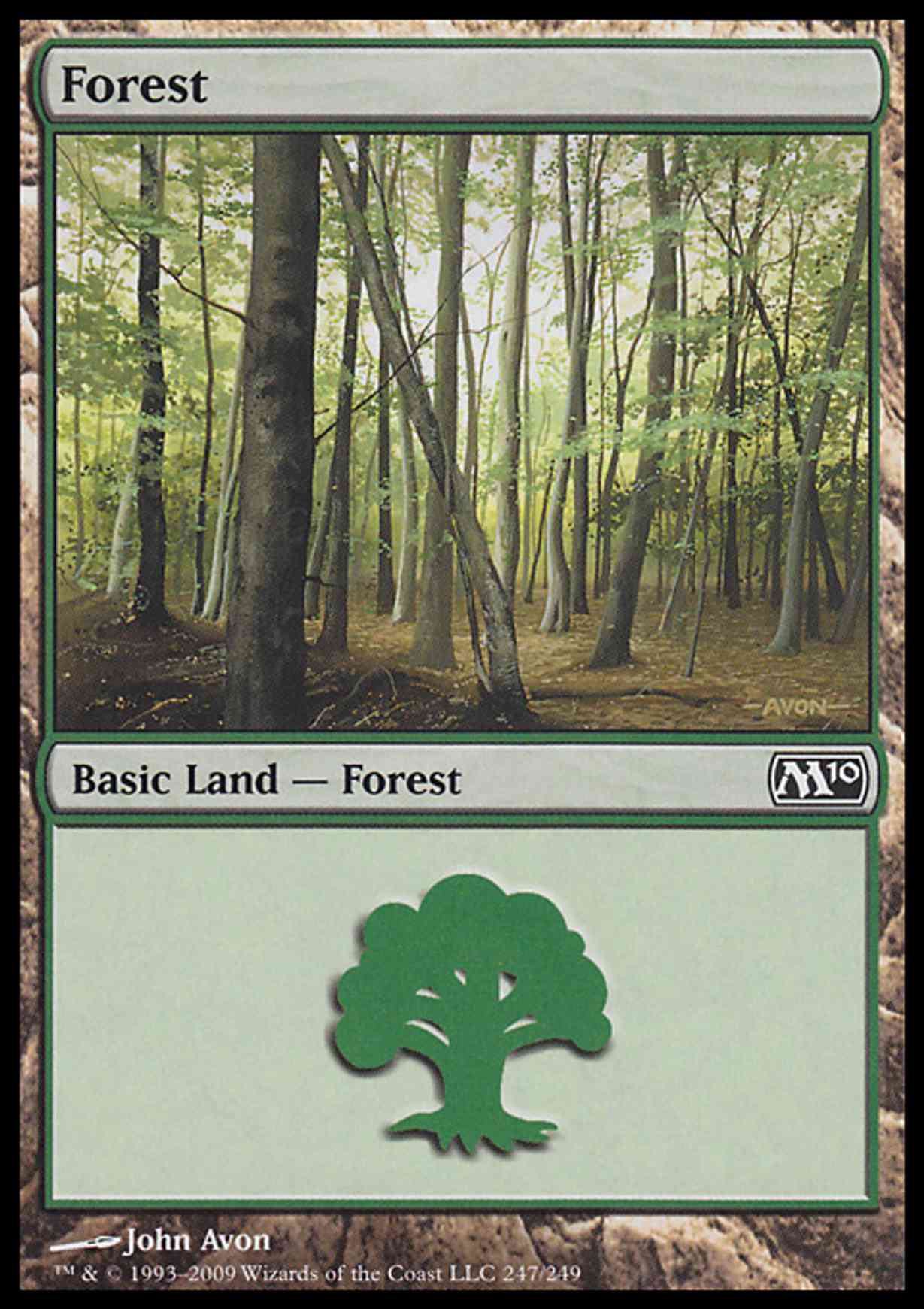 Forest (247) magic card front