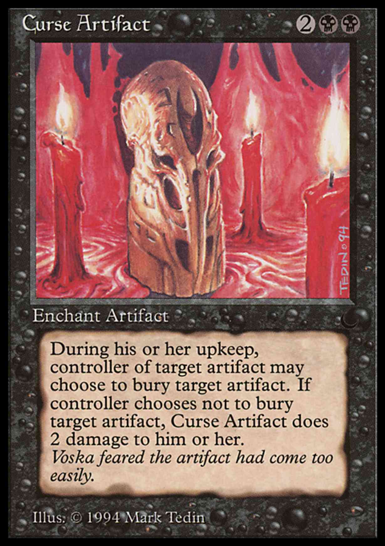 Curse Artifact magic card front
