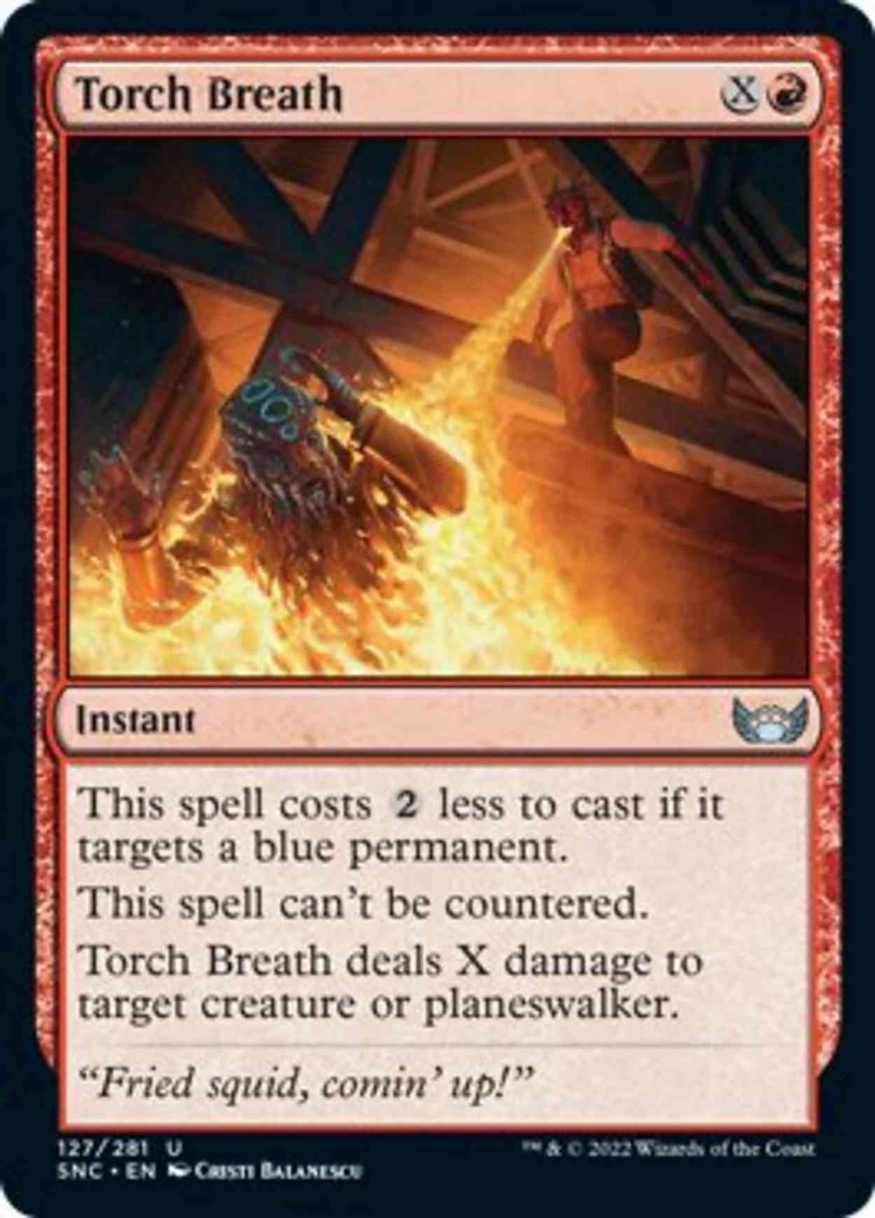 Torch Breath magic card front