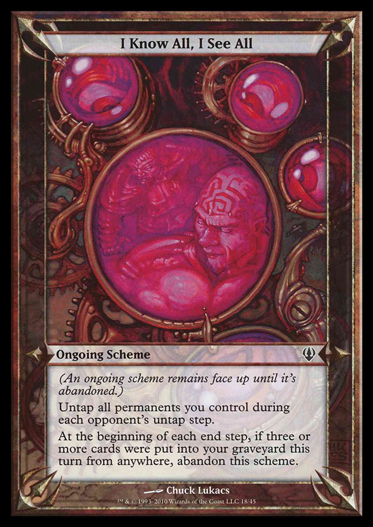 I Know All, I See All (Archenemy) magic card front