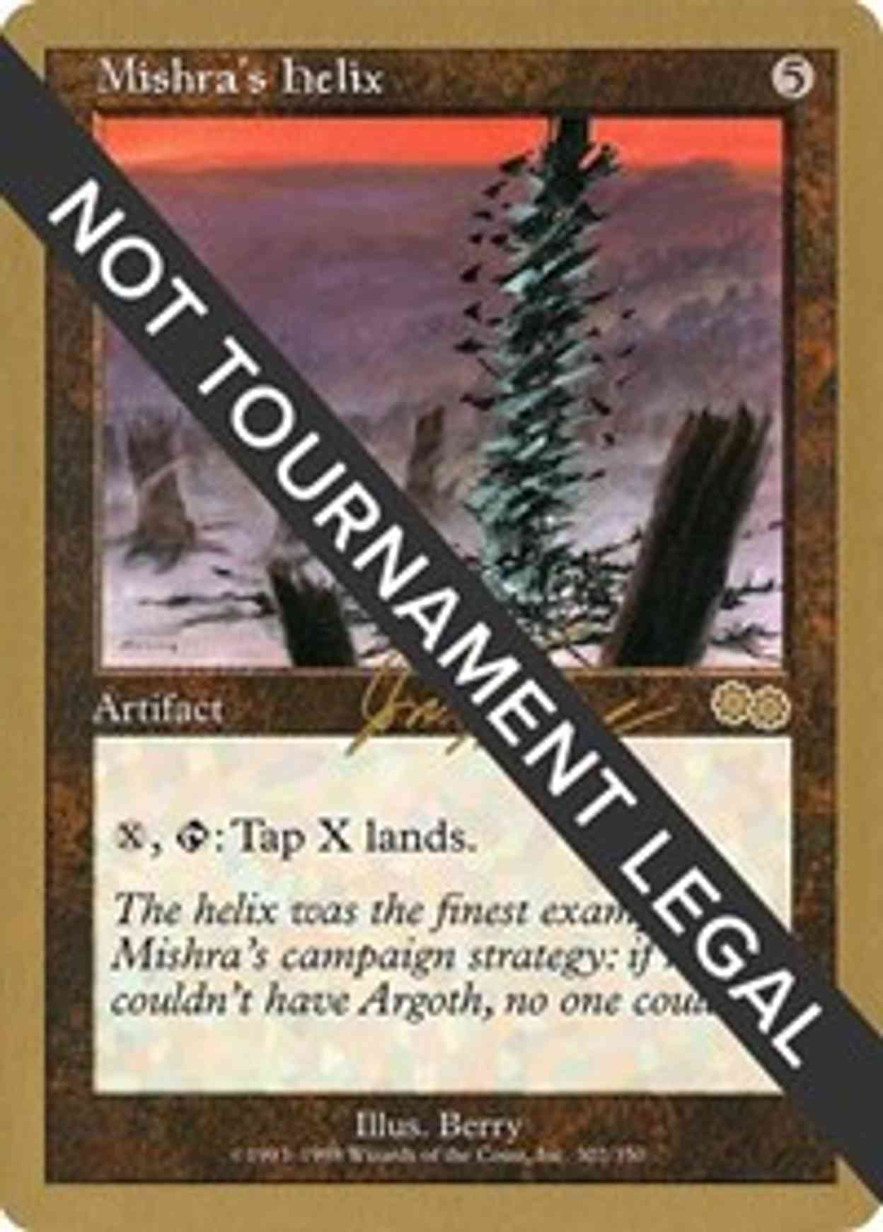 Mishra's Helix - 2000 Jon Finkel (USG) magic card front
