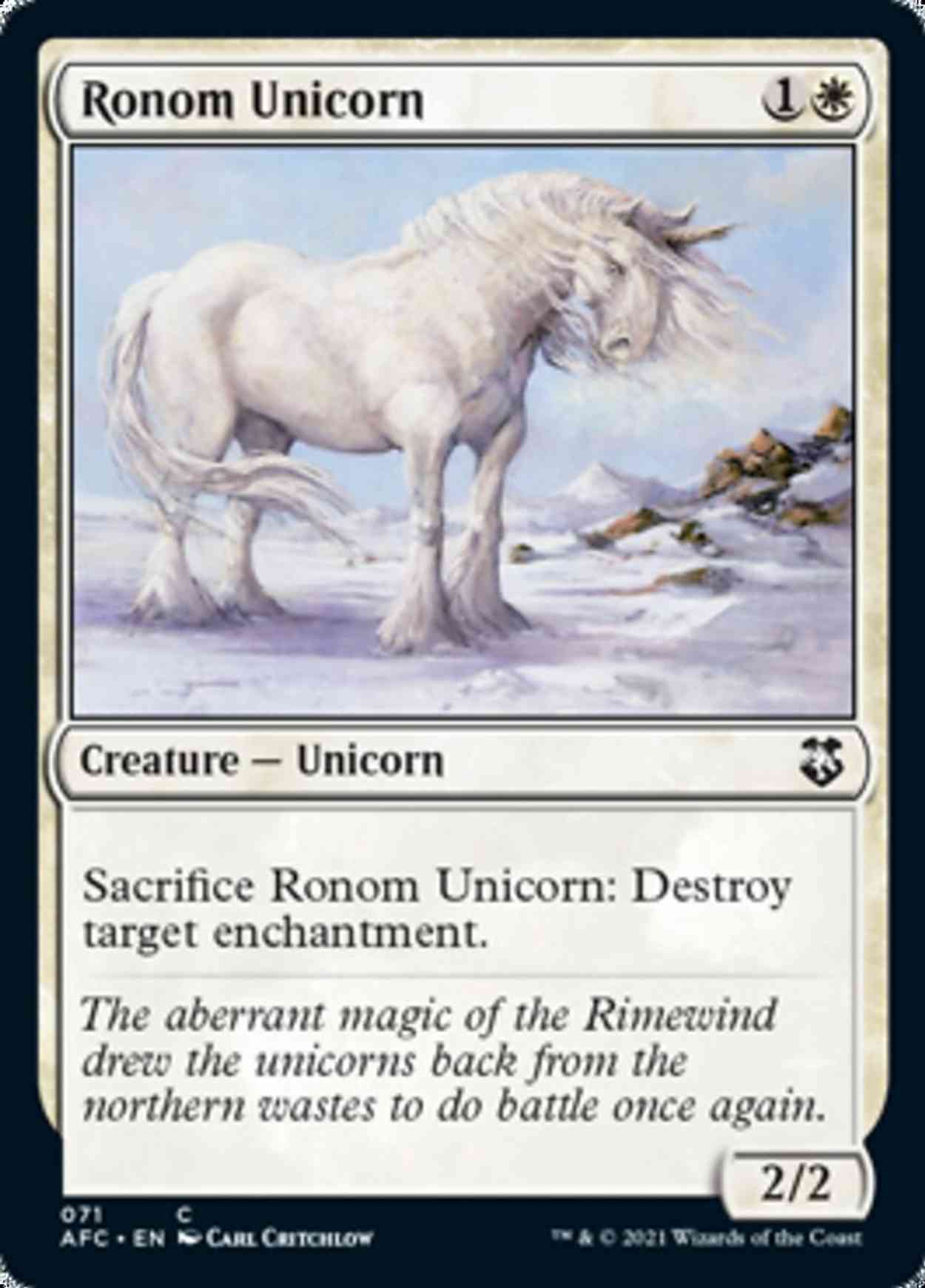 Ronom Unicorn magic card front