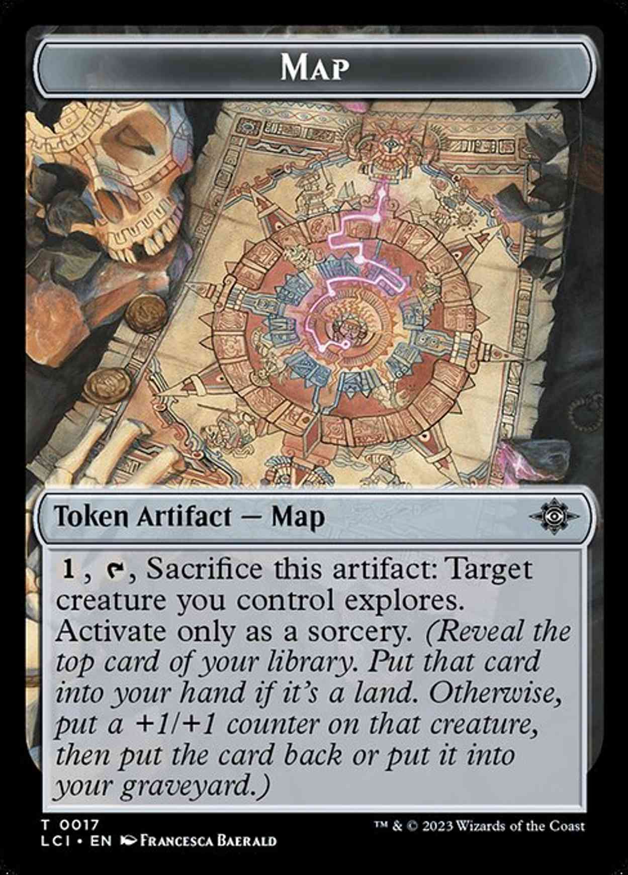 Map // Vampire Demon Double-Sided Token magic card front