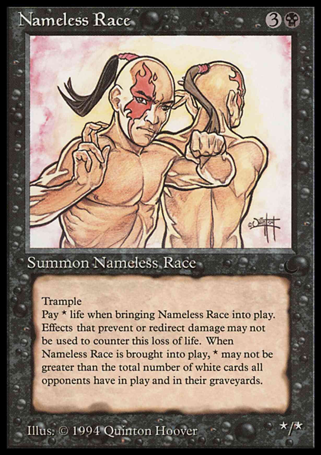 Nameless Race magic card front