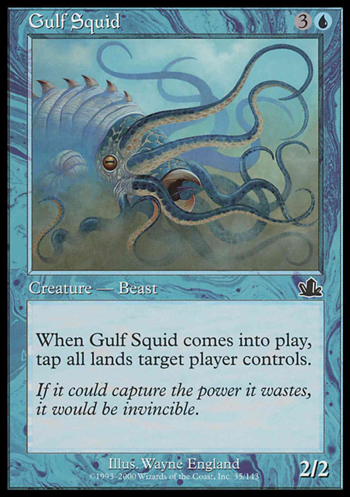 Gulf Squid magic card front