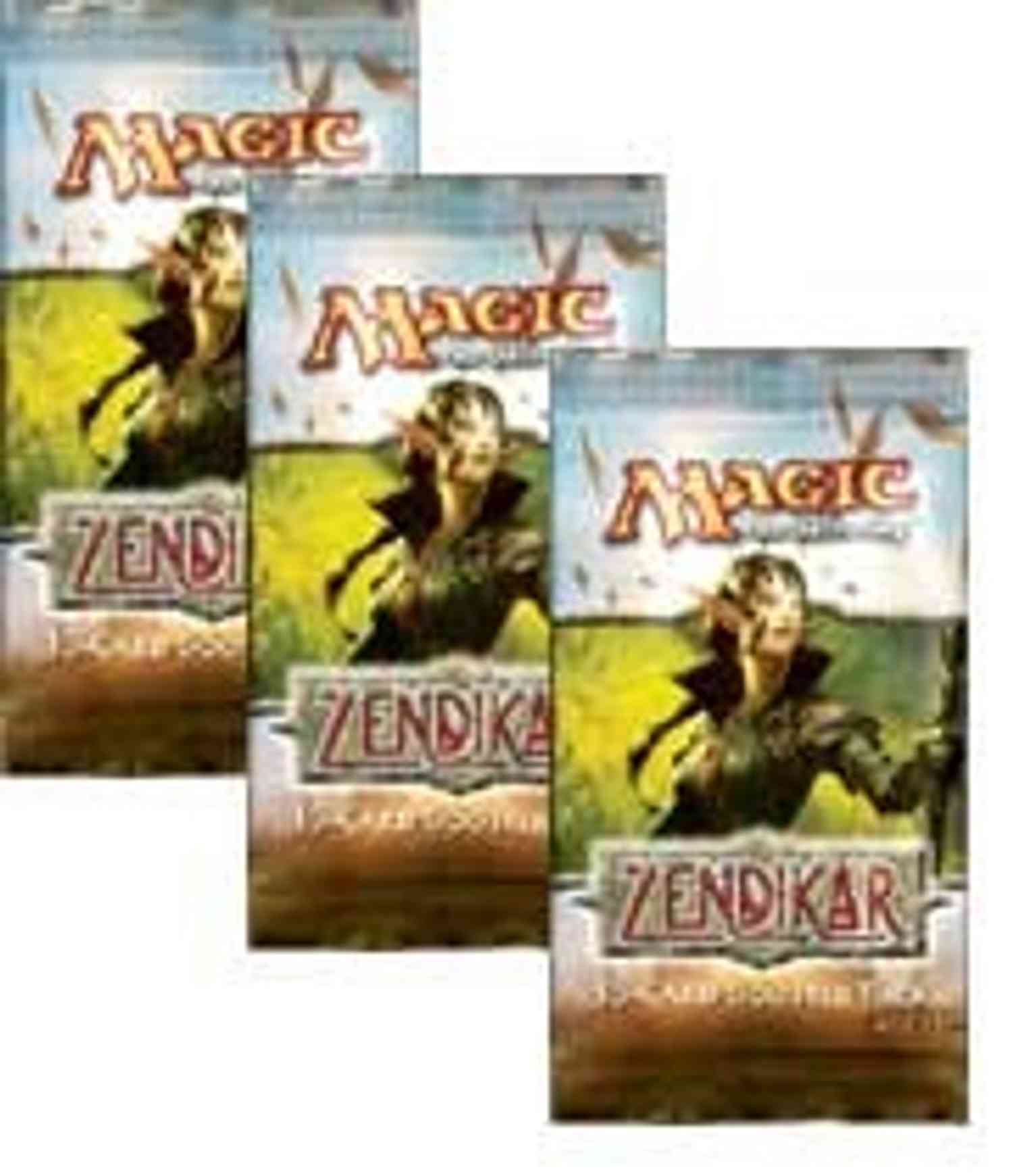 Zendikar - 3x Booster Packs (draft set) magic card front